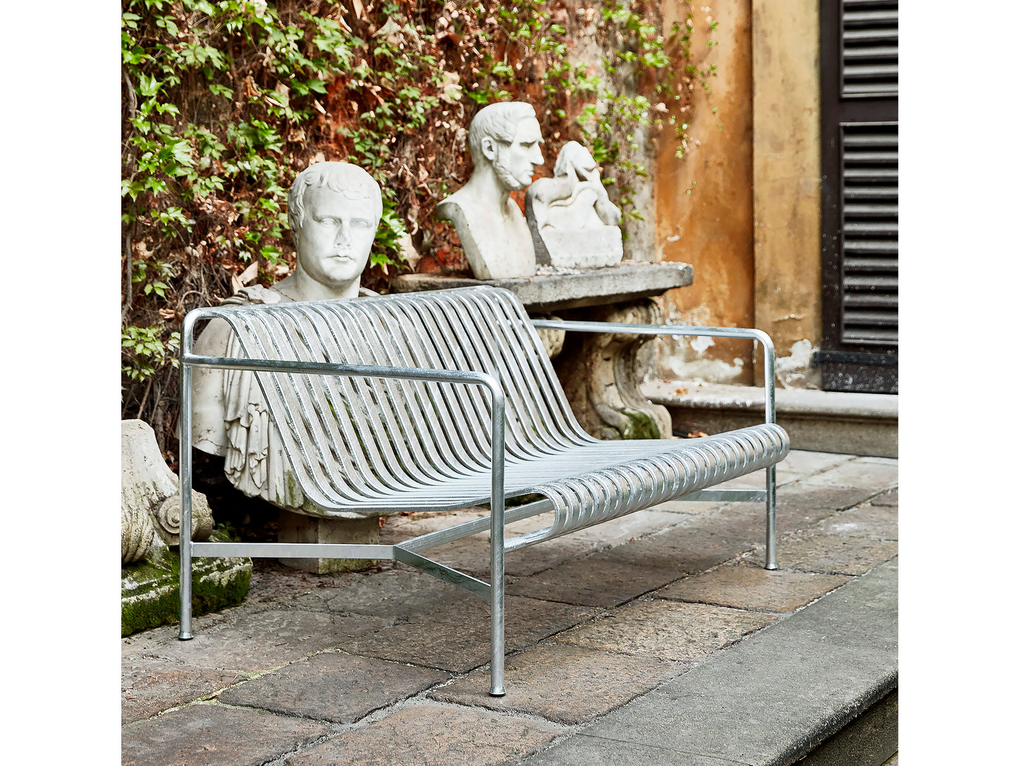 HAY Palissade Dining Bench - Hot Galvanised