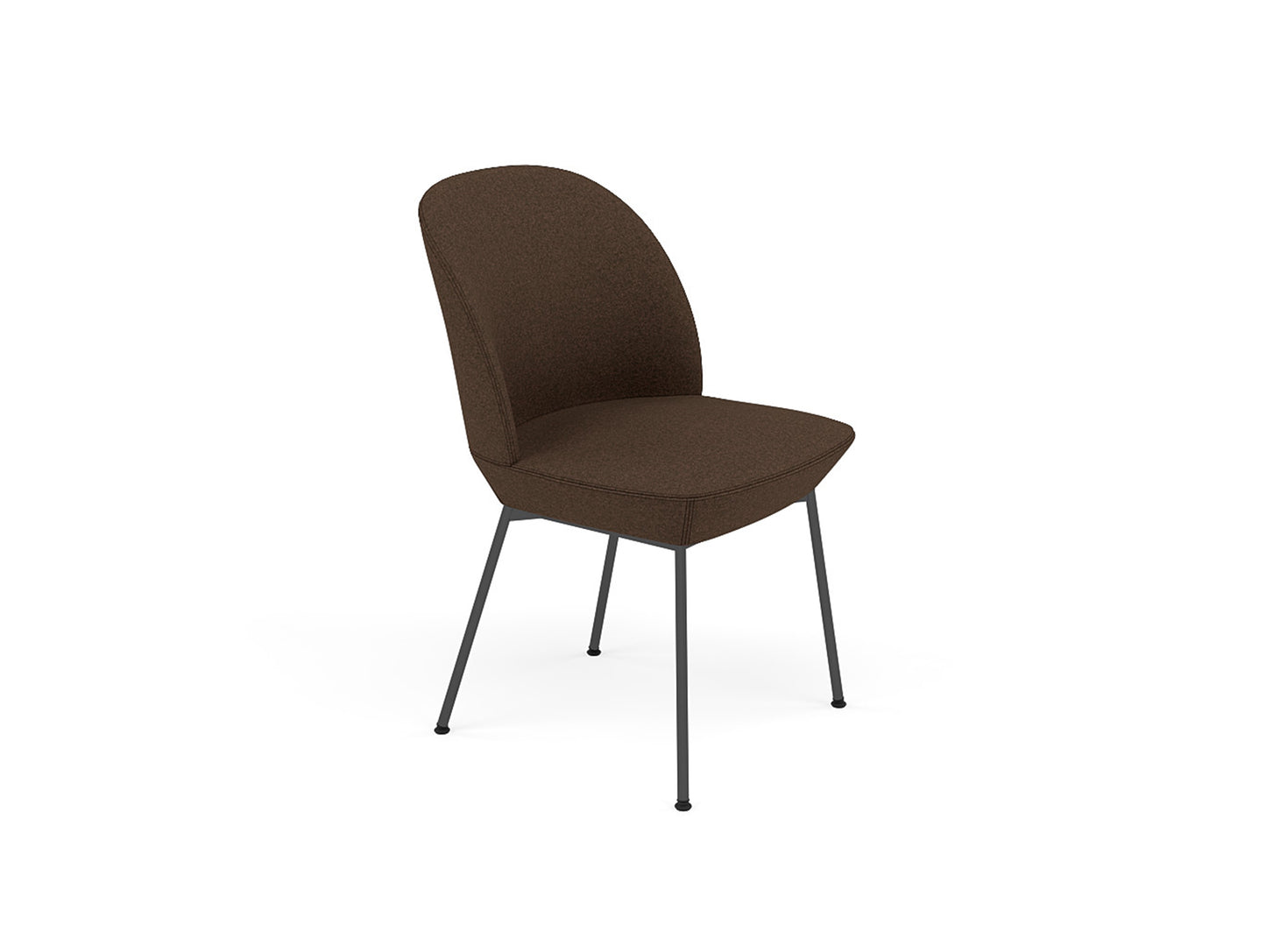 Oslo Side Chair by Muuto - Divina Melange 367 / Black Base