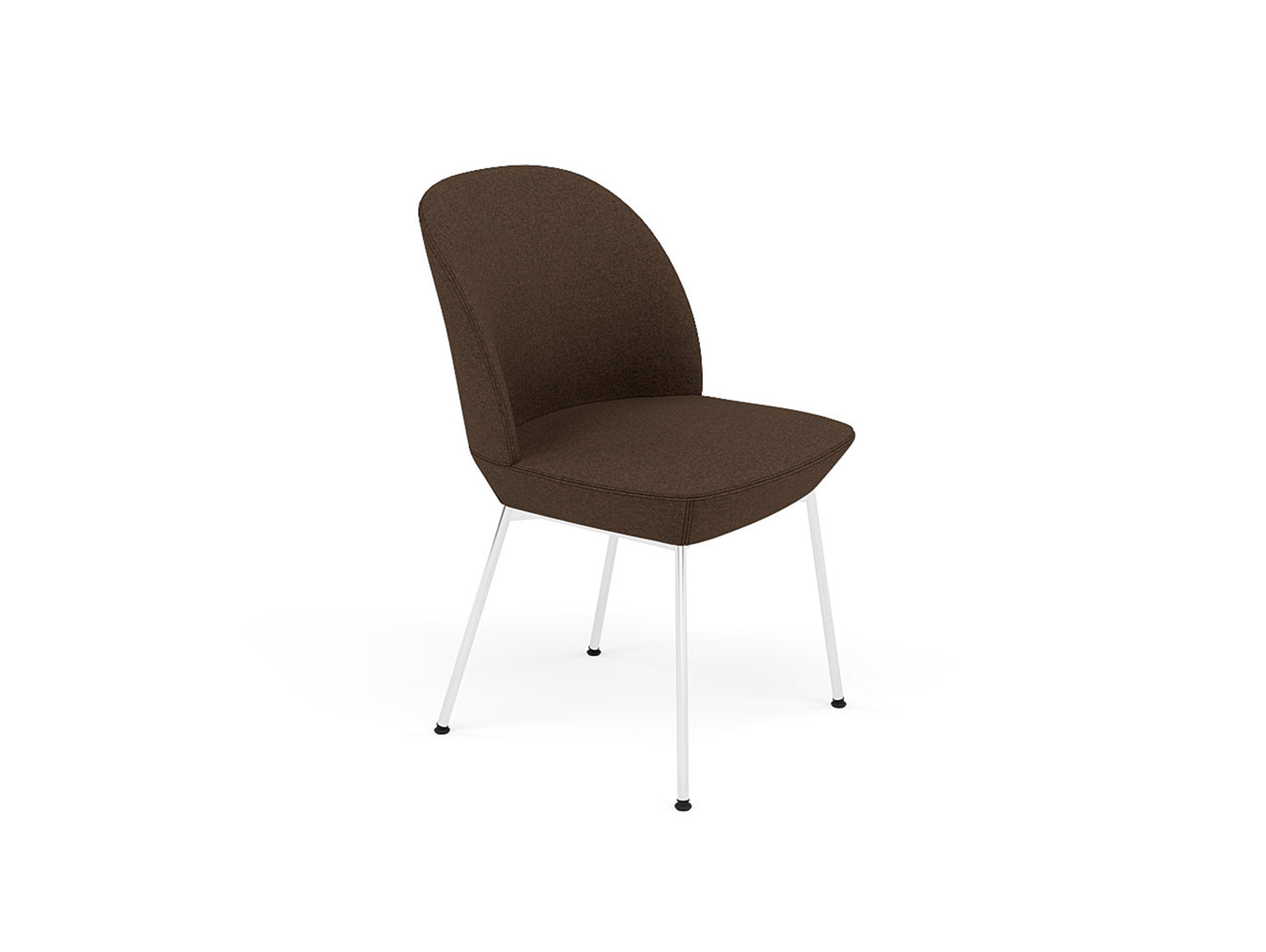 Oslo Side Chair by Muuto - Divina Melange 367 / Chrome Base