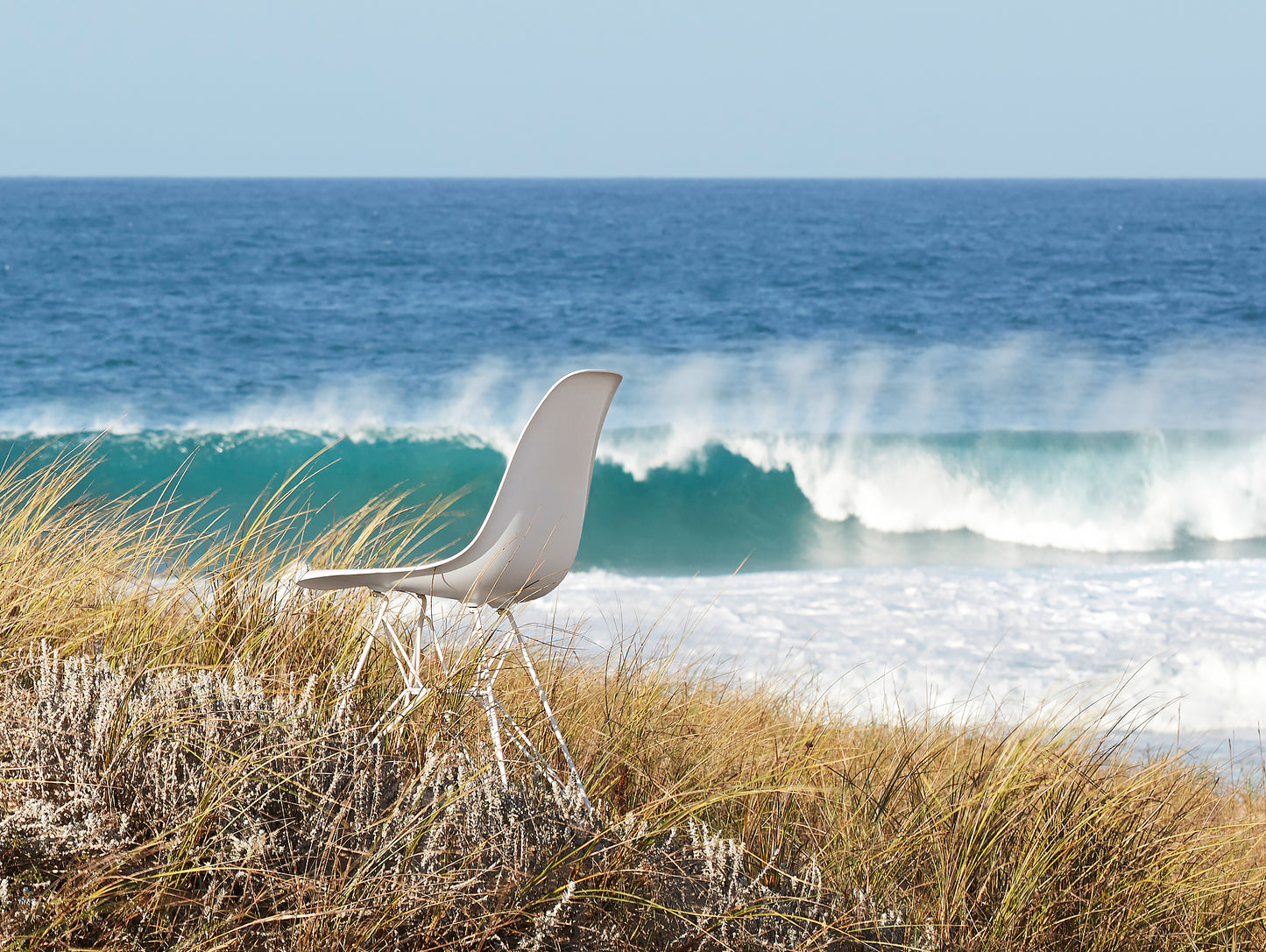 Eames DSR Plastic Side Chair by Vitra - White Eiffel Base