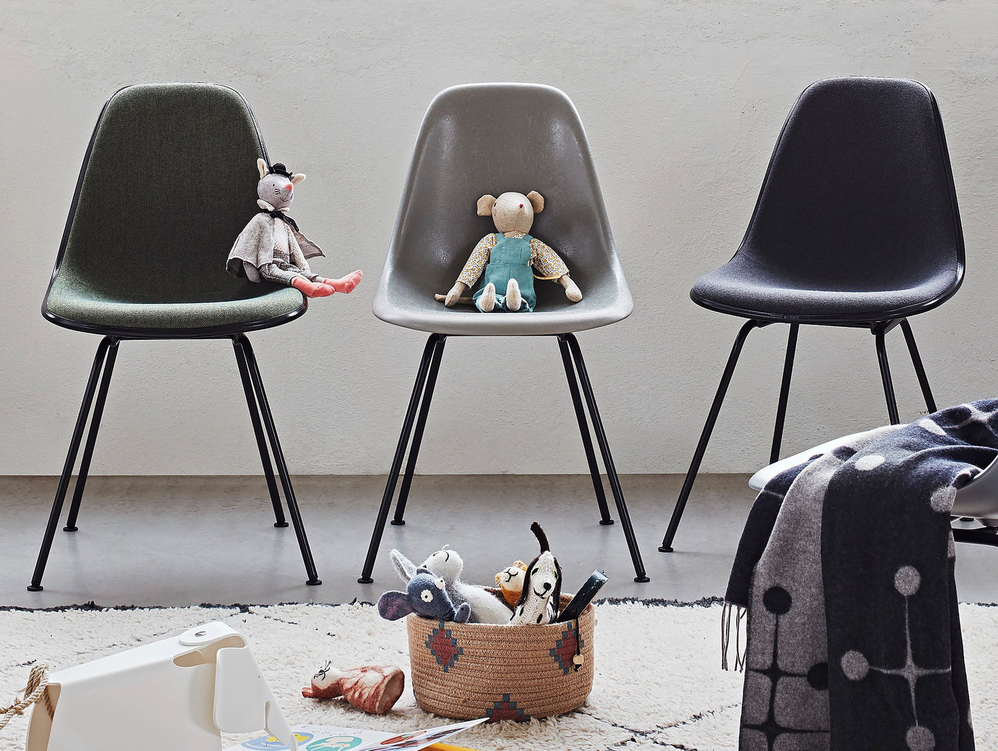 Eames Fiberglass Side Chairs