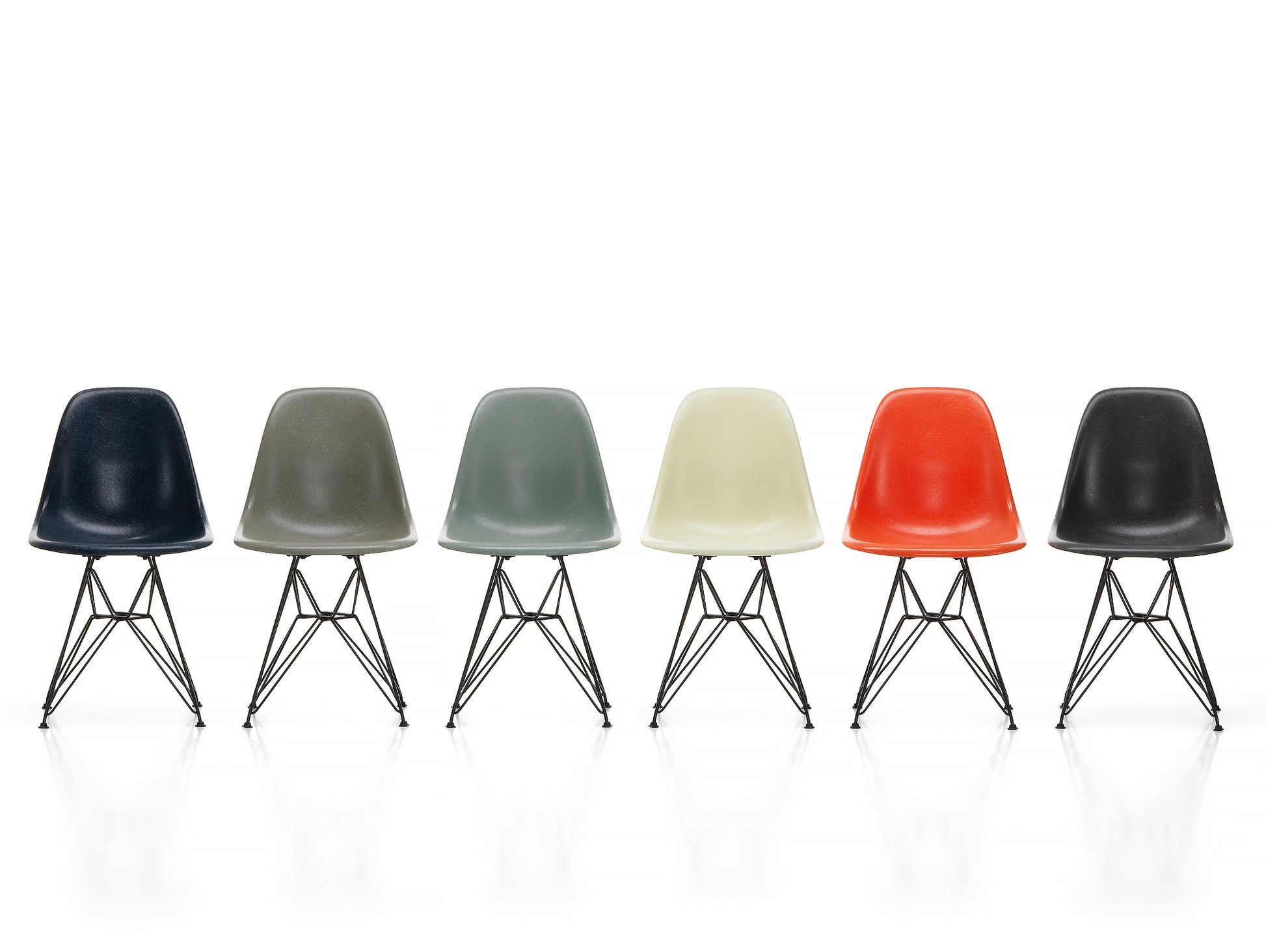 Eames Fiberglass Side Chairs