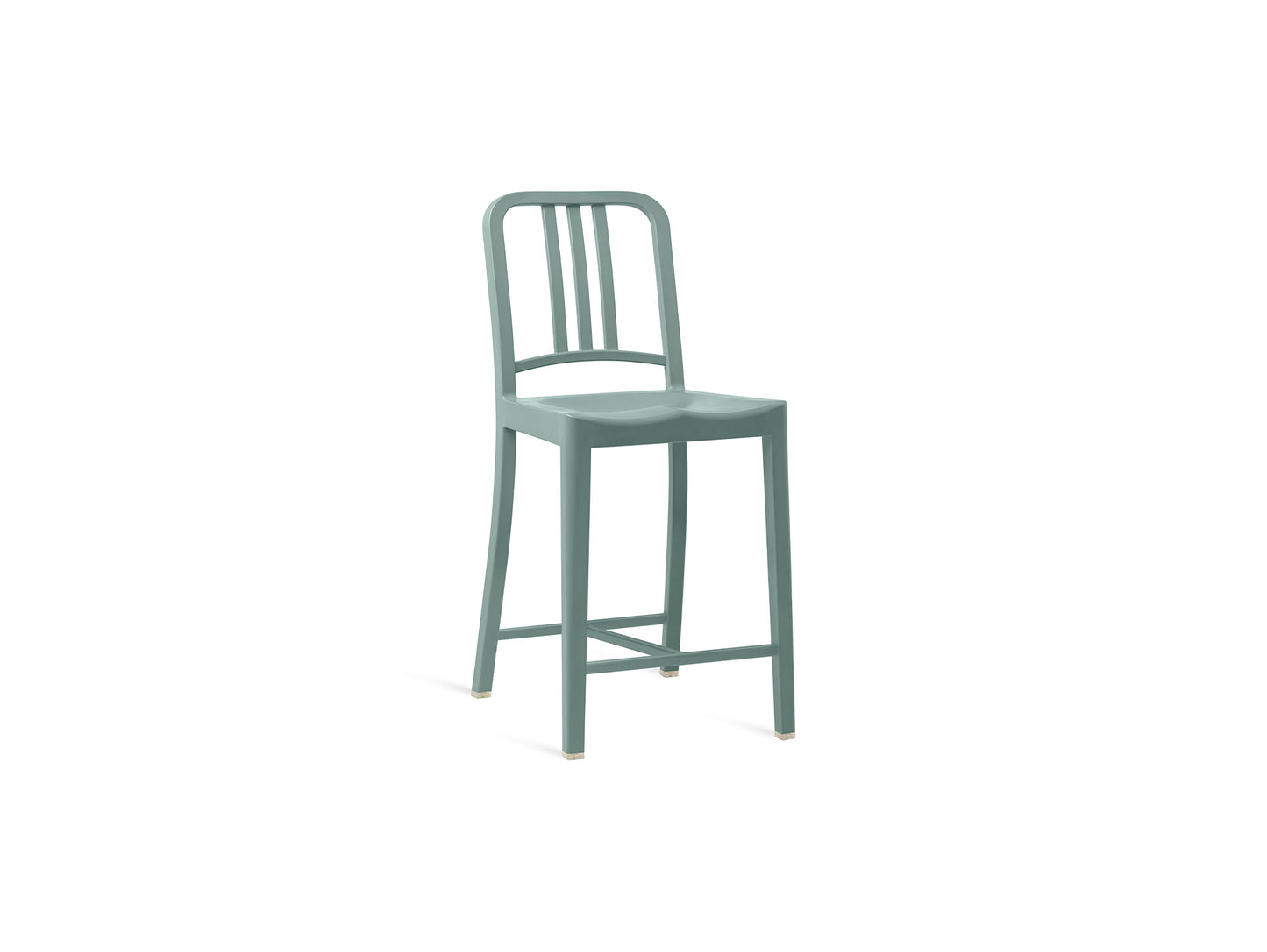 111 Navy Counter Stool by Emeco - Light Blue