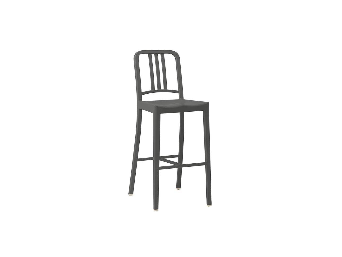 111 Navy Bar Stool by Emeco - Charcoal