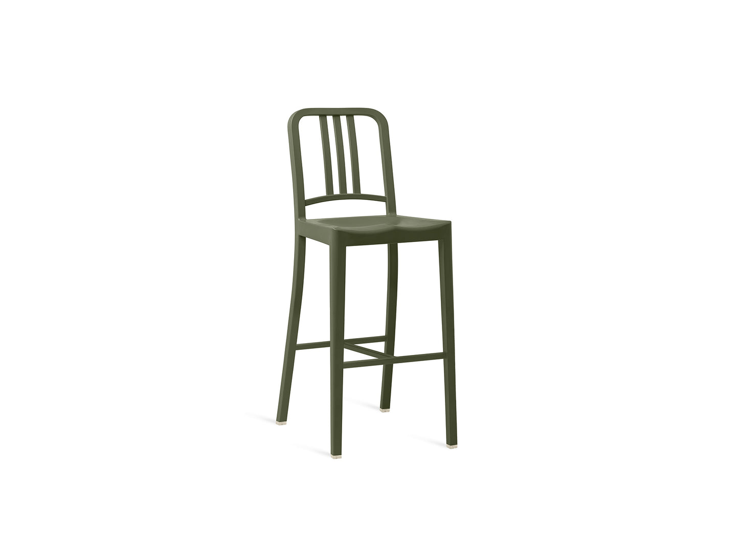 111 Navy Bar Stool by Emeco - Cypress Green