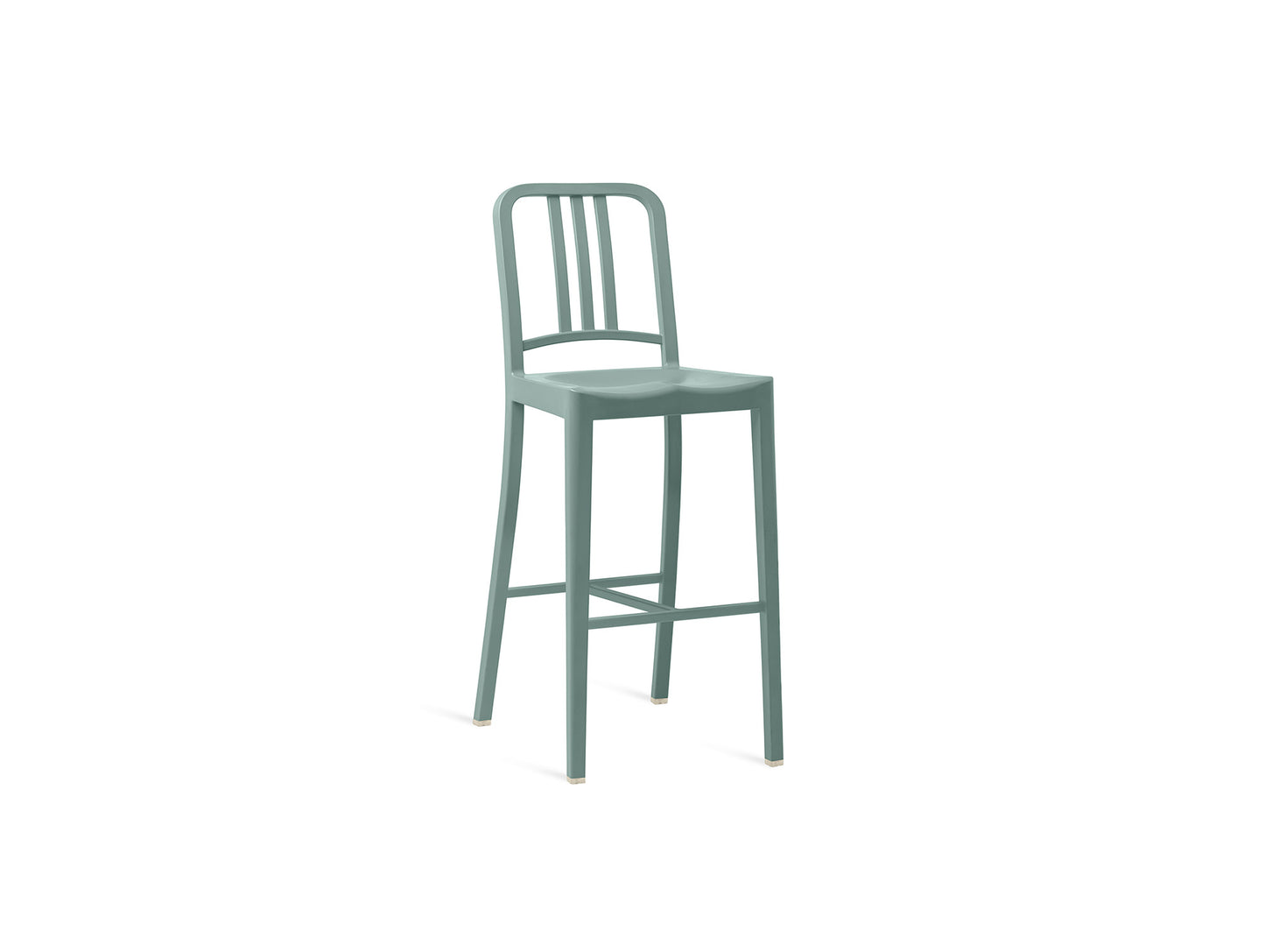 111 Navy Bar Stool by Emeco - Light Blue