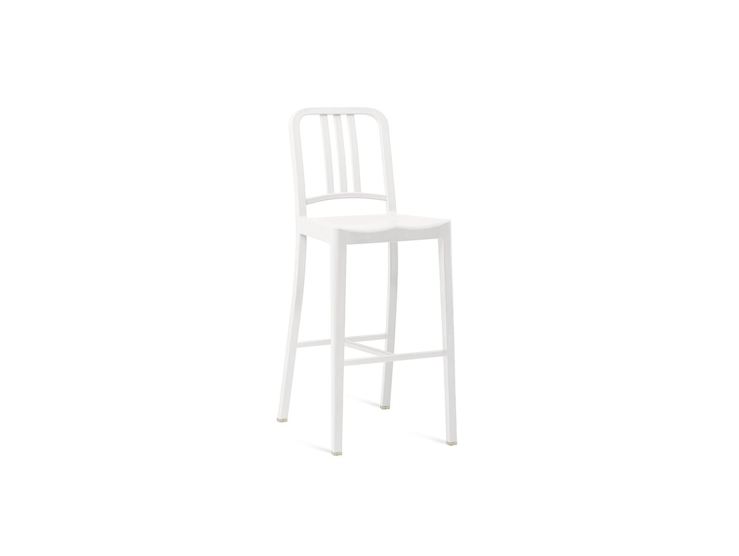 111 Navy Bar Stool by Emeco - Snow