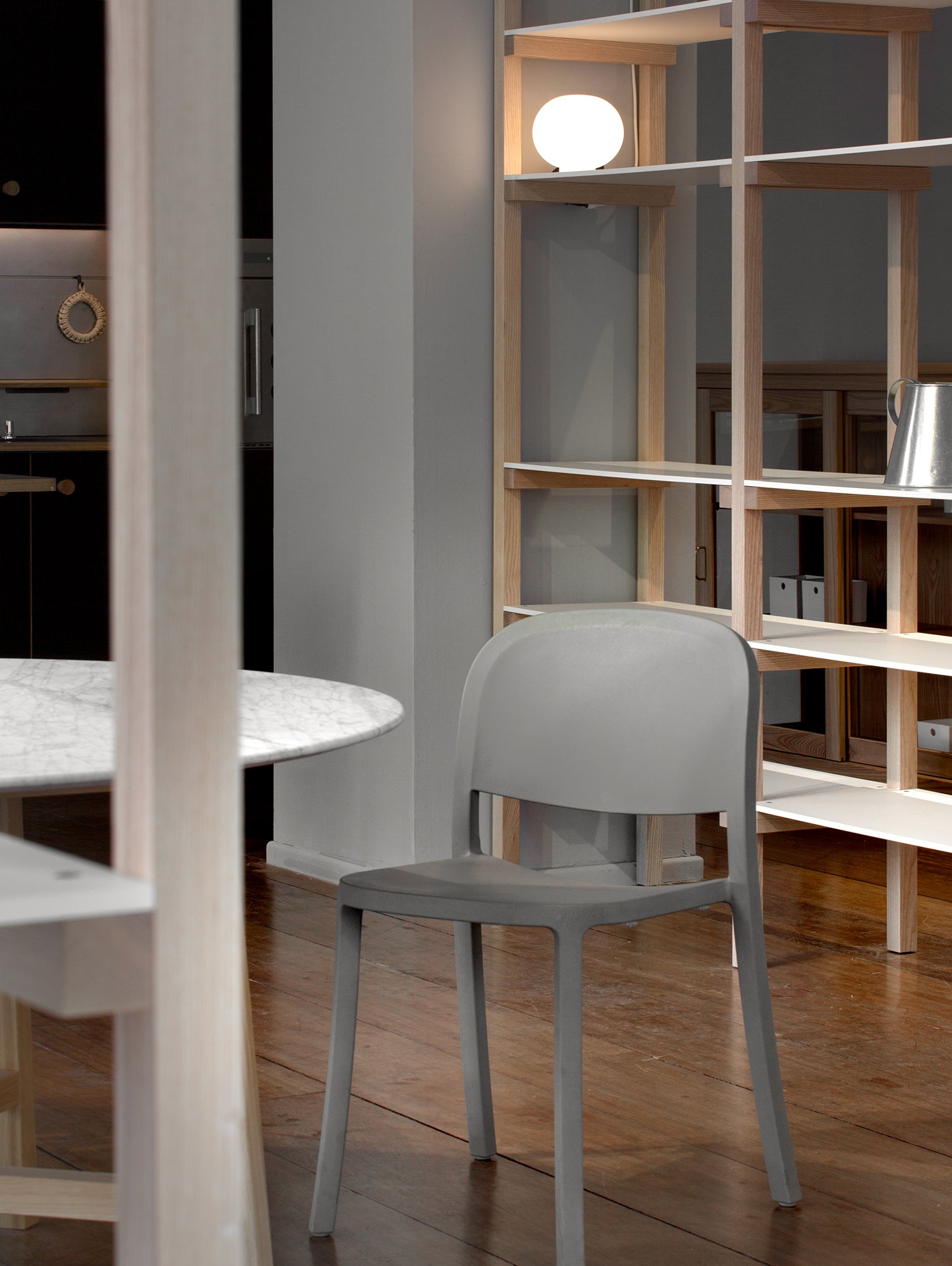 1 Inch Reclaimed Chair by Emeco - Light Grey