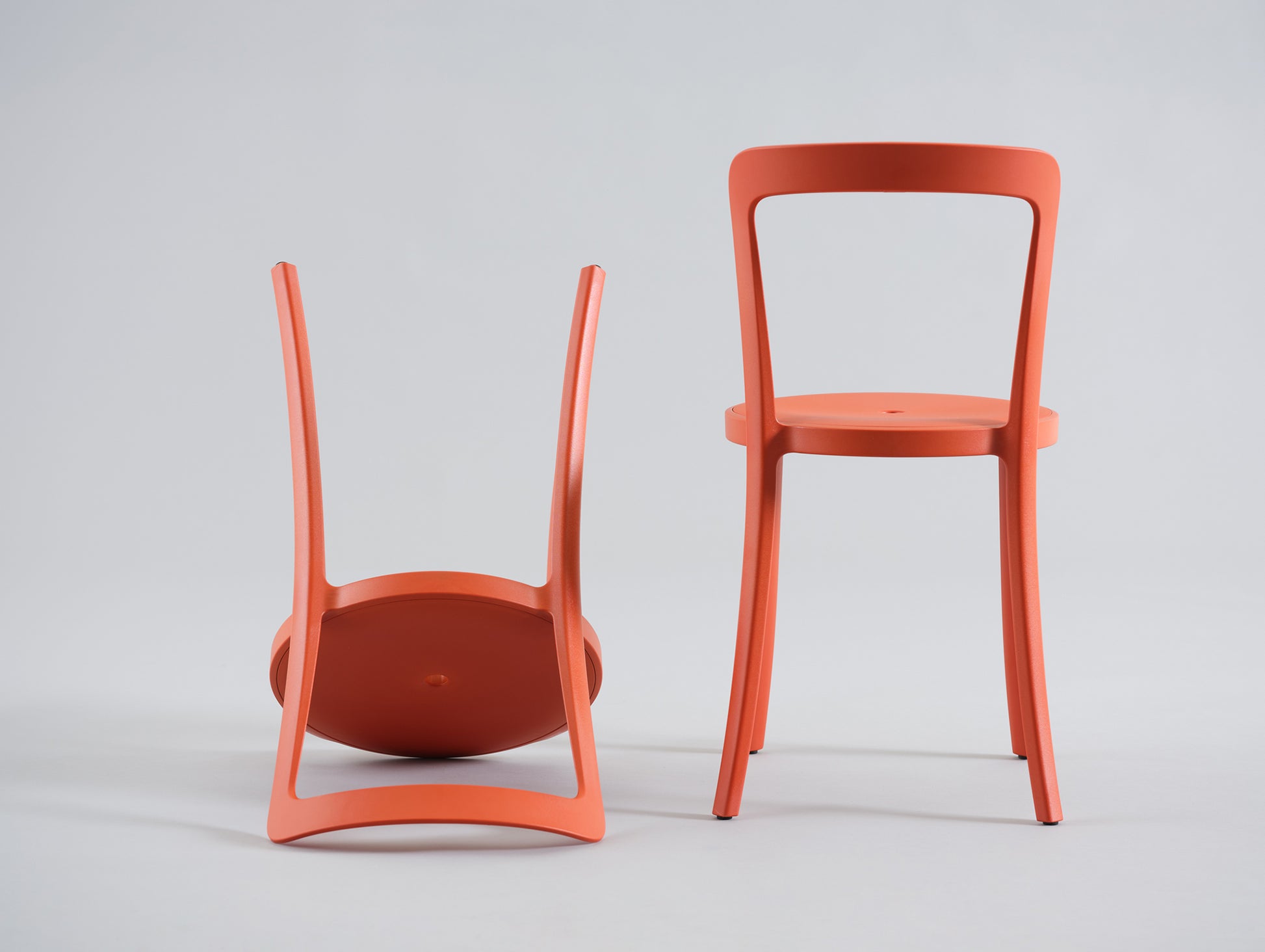 On & On Chair - Recycled Plastic Seat by Emeco / Orange
