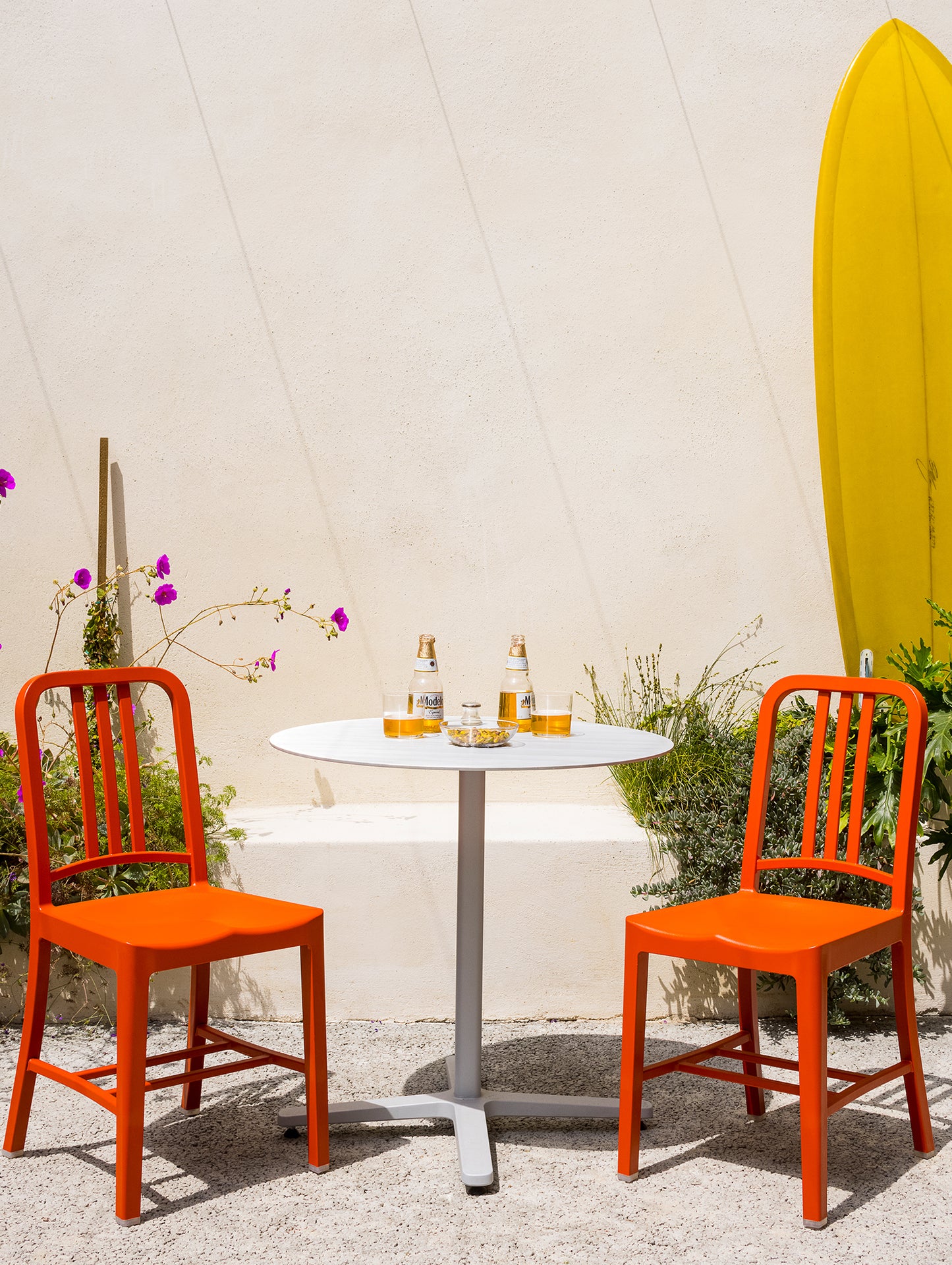 2 Inch Outdoor Cafe Table - X Base by Emeco