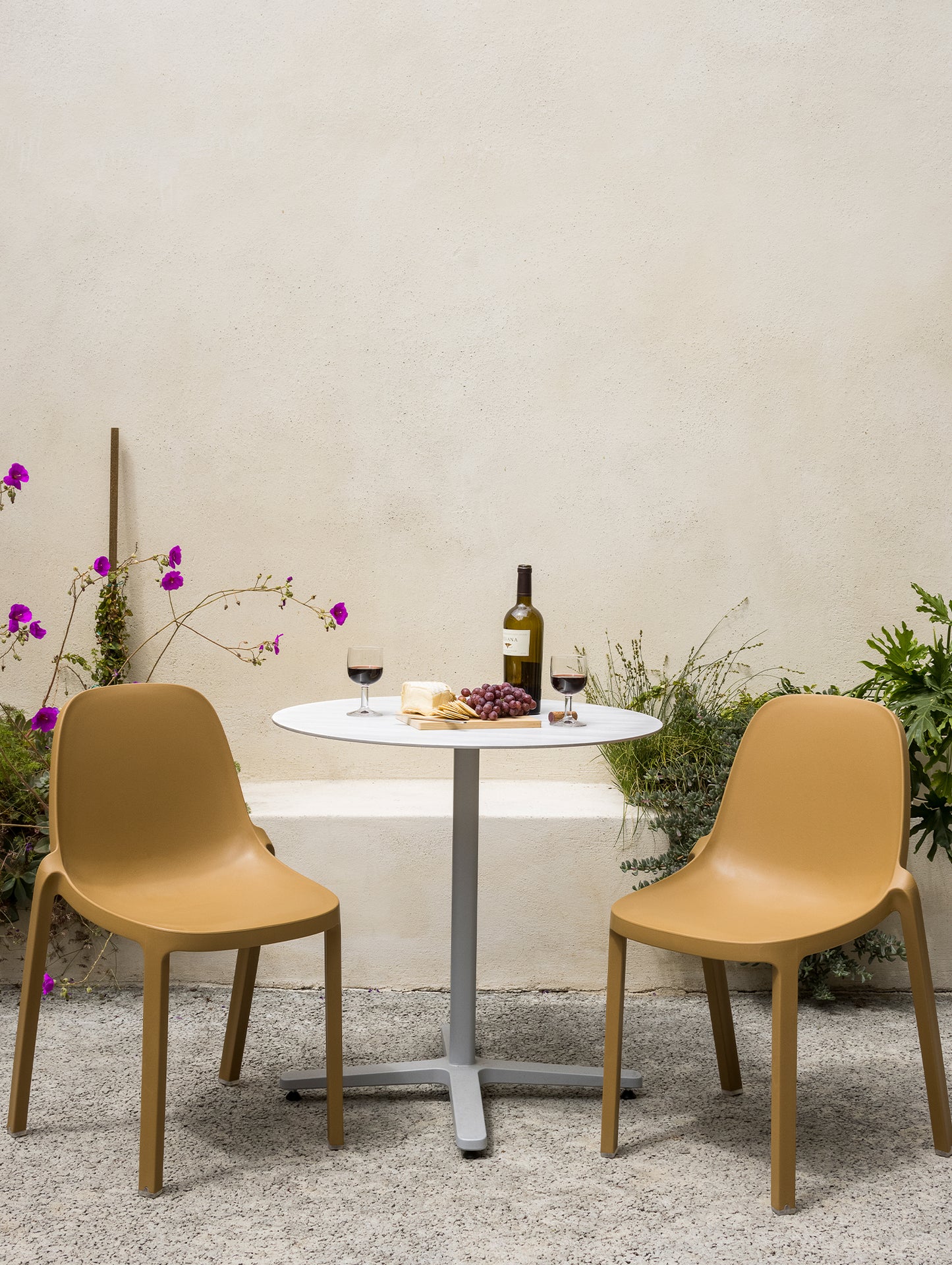 2 Inch Outdoor Cafe Table - X Base by Emeco