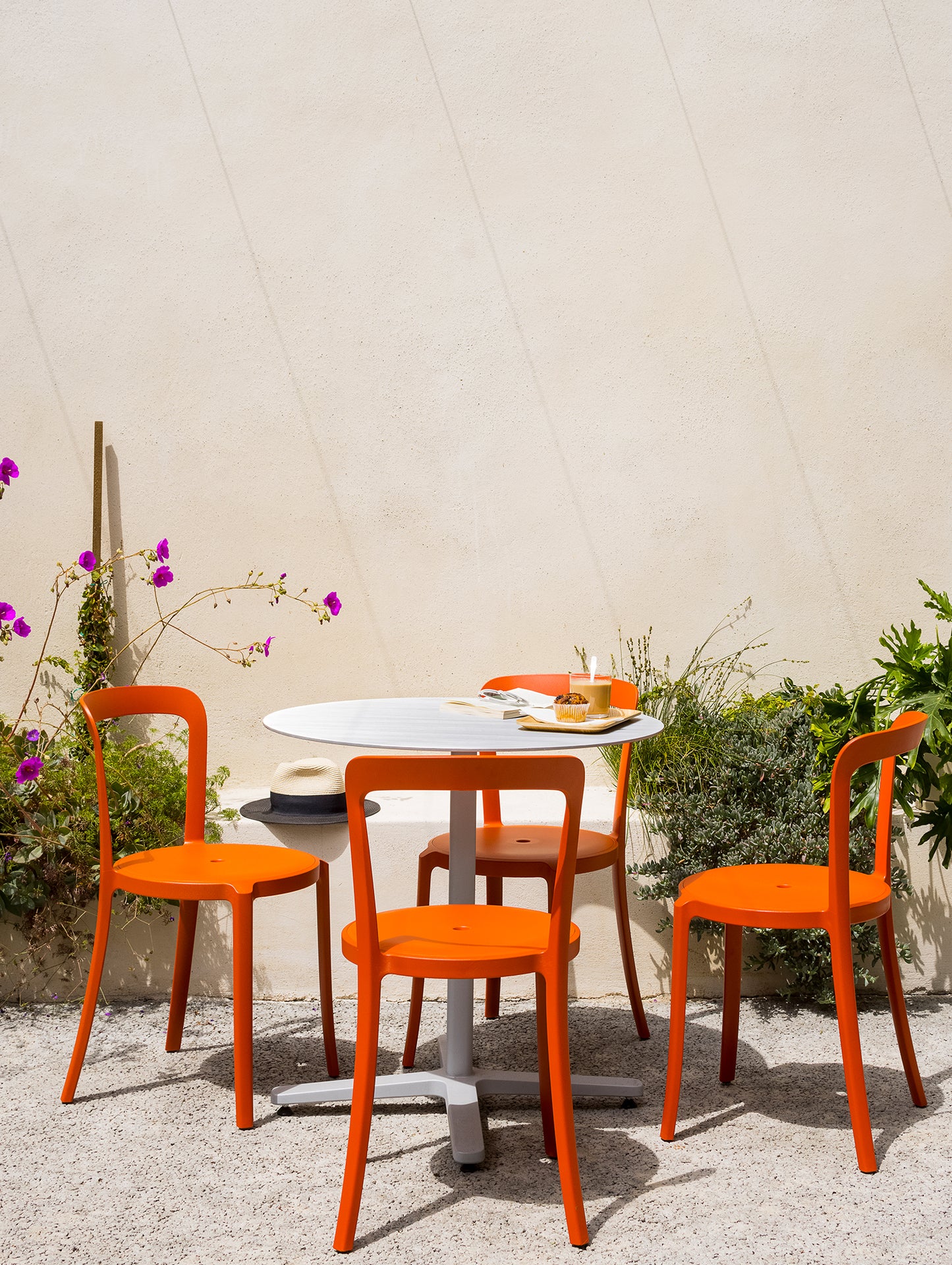 On & On Chair - Recycled Plastic Seat by Emeco / Orange