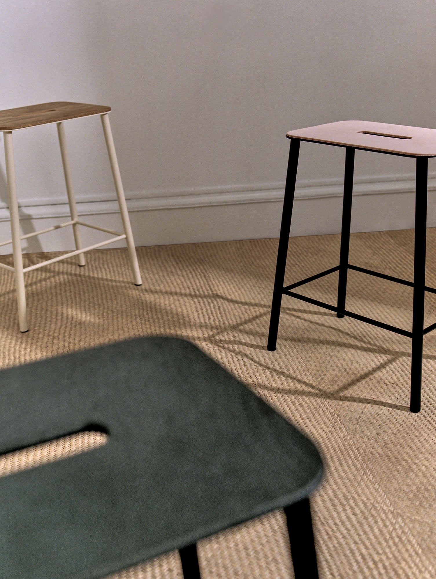 Adam Stool Leather by Frama