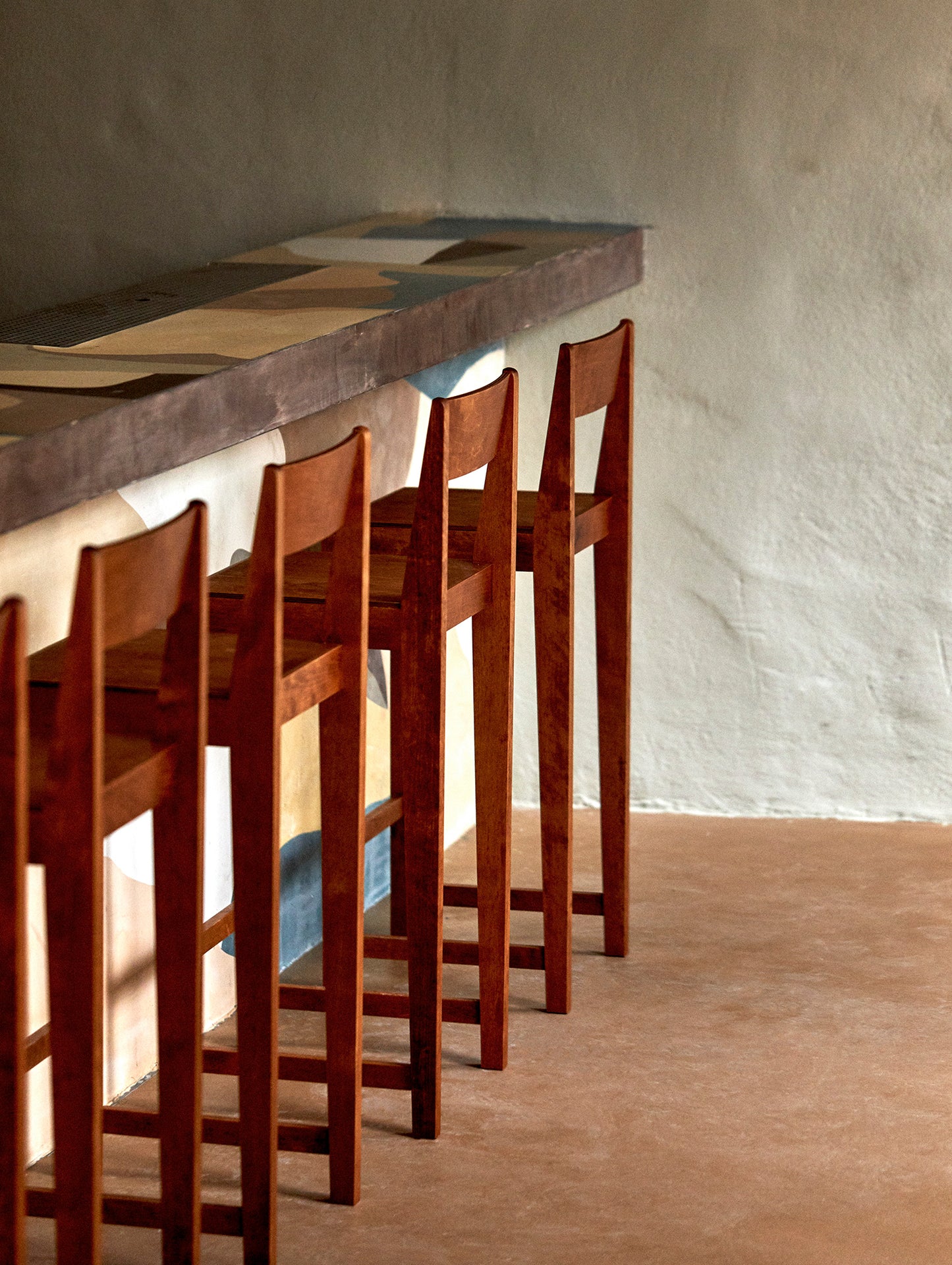 Bar Chair 01 by Frama - 76 cm Height - Warm Brown Oiled Solid Birch