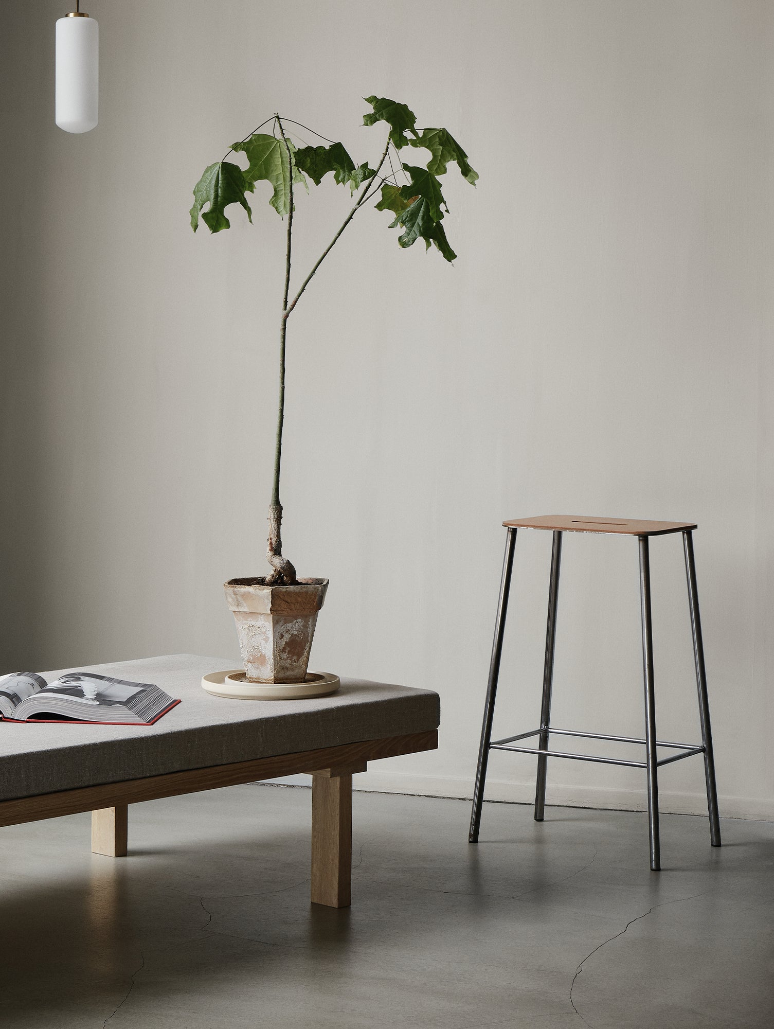 Adam Stool Leather by Frama