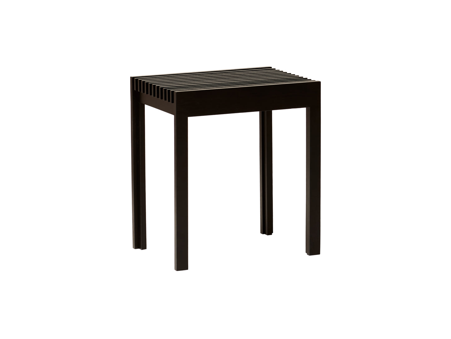 Lightweight Stool by Form and Refine - Black Stained Oak