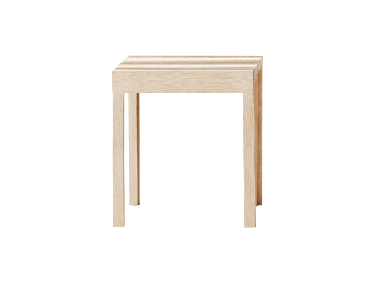 Lightweight Stool by Form and Refine - White Oiled Oak