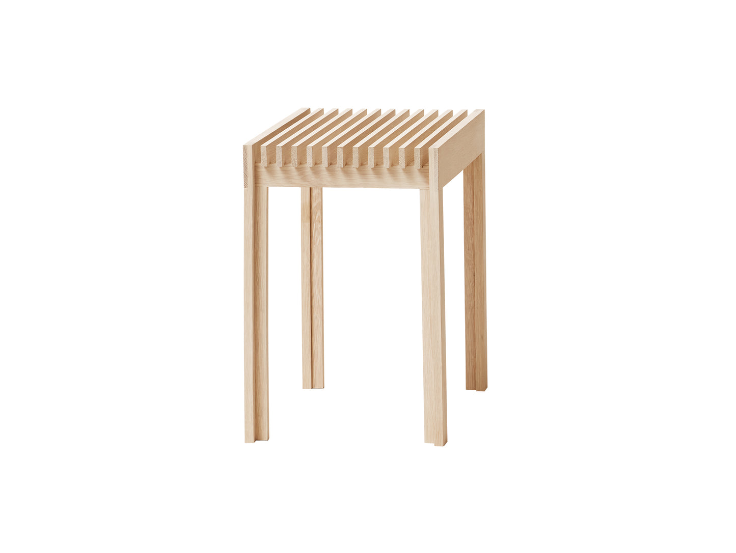 Lightweight Stool by Form and Refine - White Oiled Oak