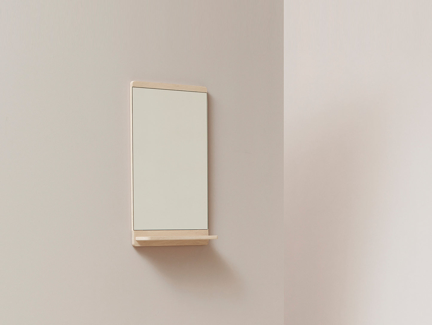Rim Wall Mirror - White Oiled Oak
