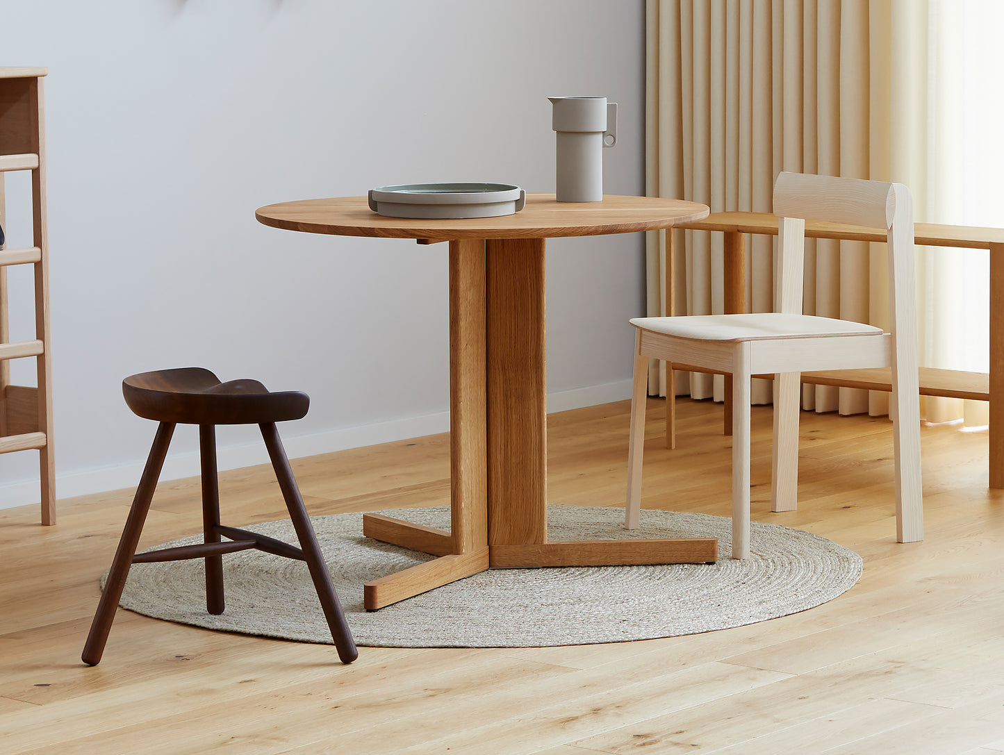 Trefoil Table by Form and Refine - Oiled Oak