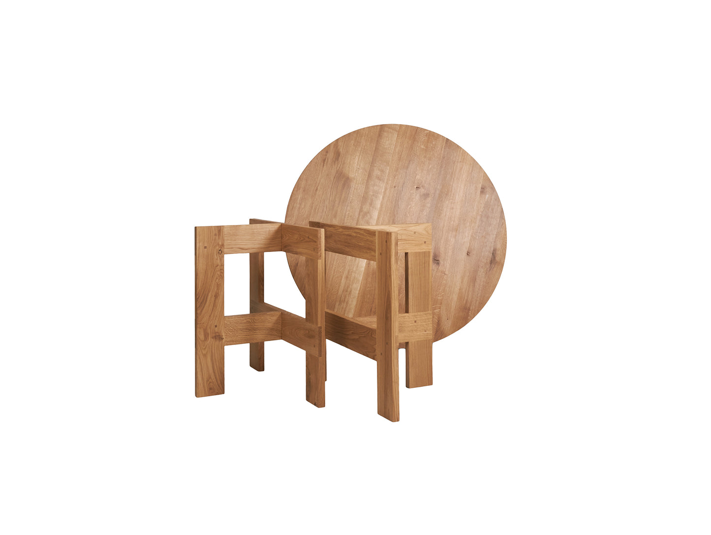 Farmhouse Table by Frama - Trestles and Round tabletop
