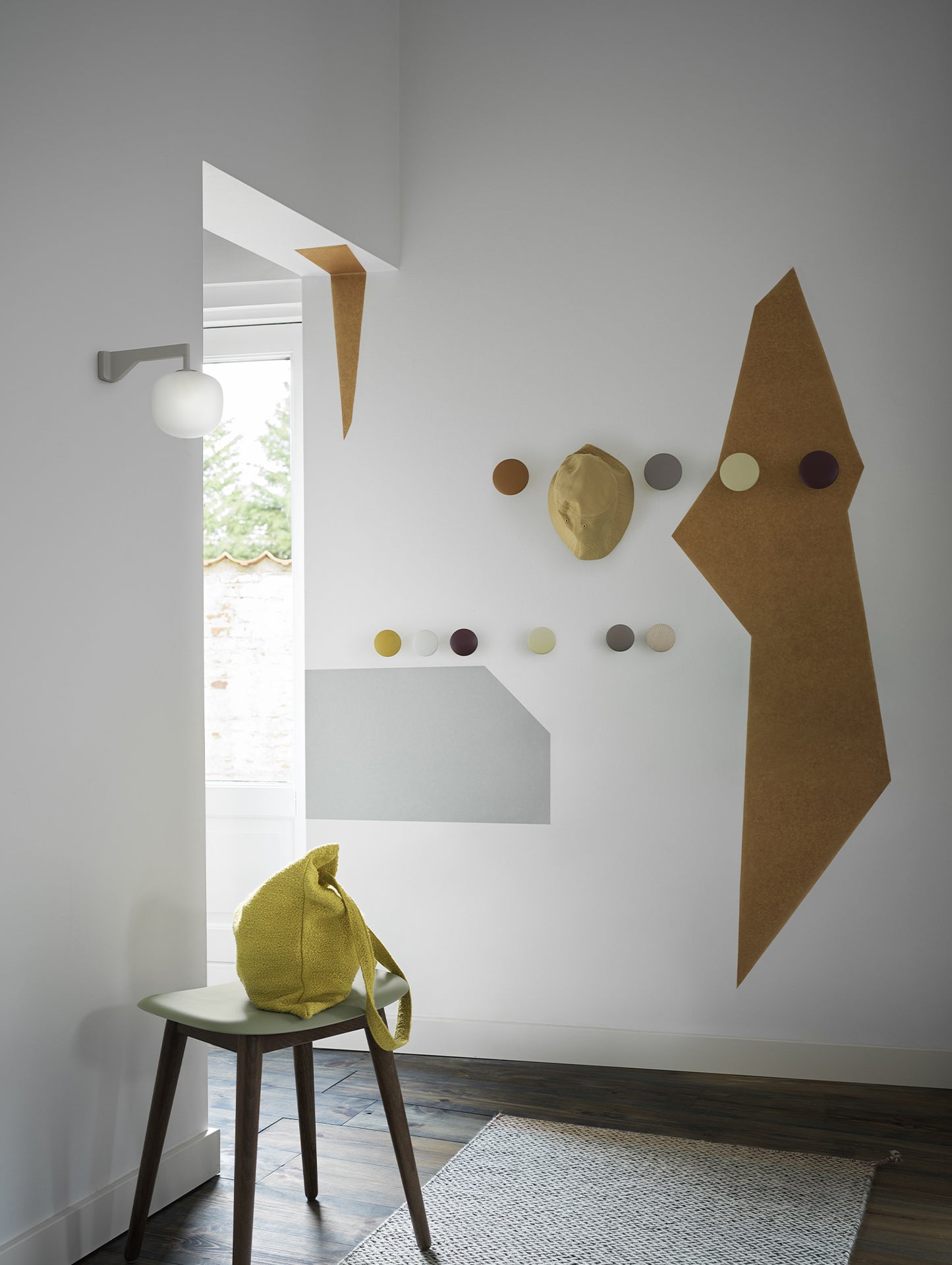 Grey Rime Wall Lamp by Muuto