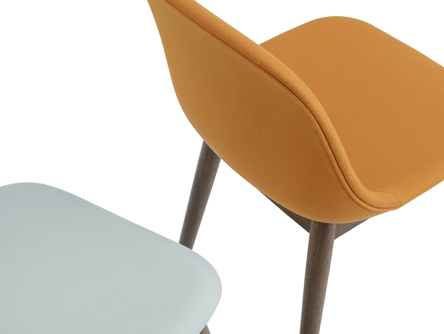 Fiber Side Chair Upholstered with Wood Base by Muuto - Hero 451