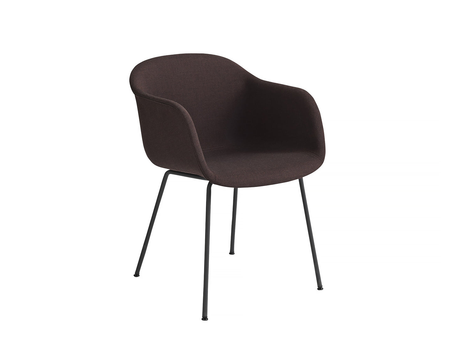 Fiber Armchair - Remix 373, Black Metal Base