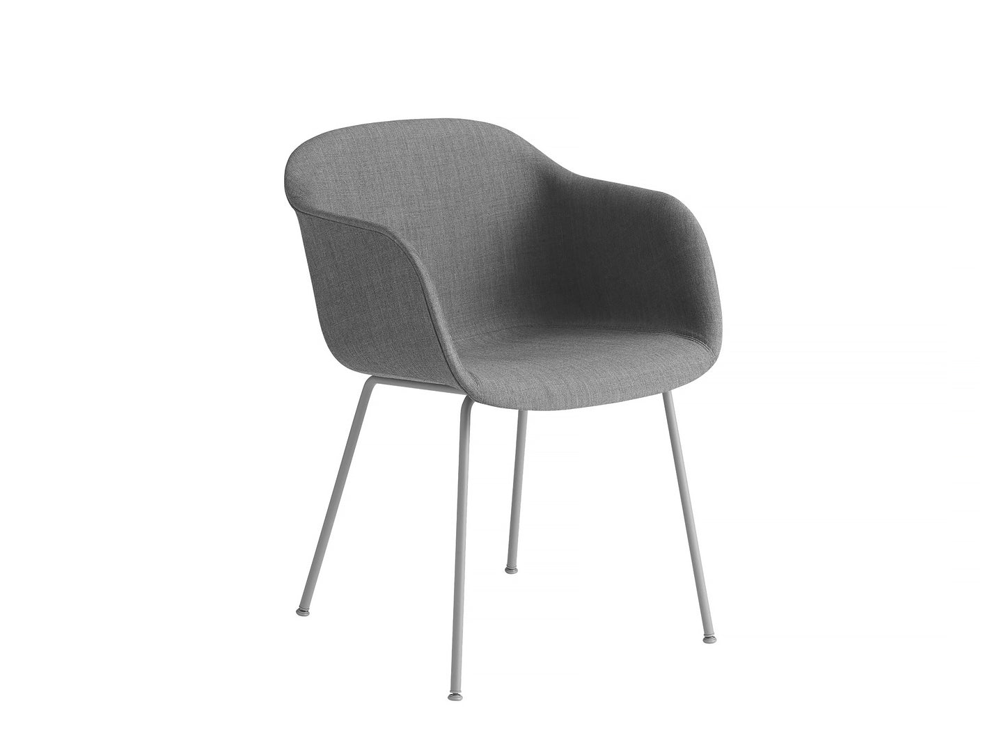 Fiber Armchair - Remix 133, Grey Metal Base