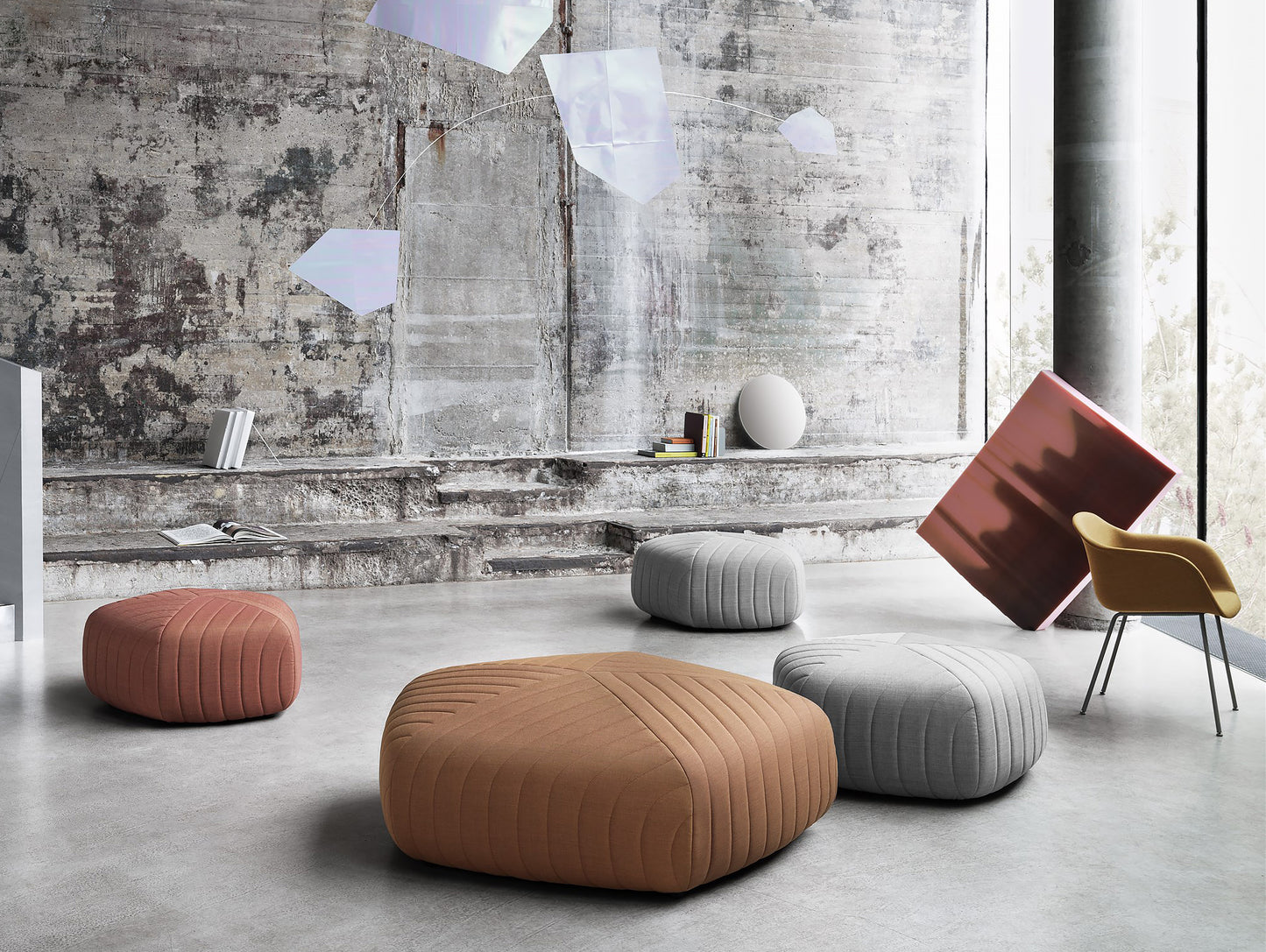 Fiber Armchair - Remix 433, Grey Metal Base