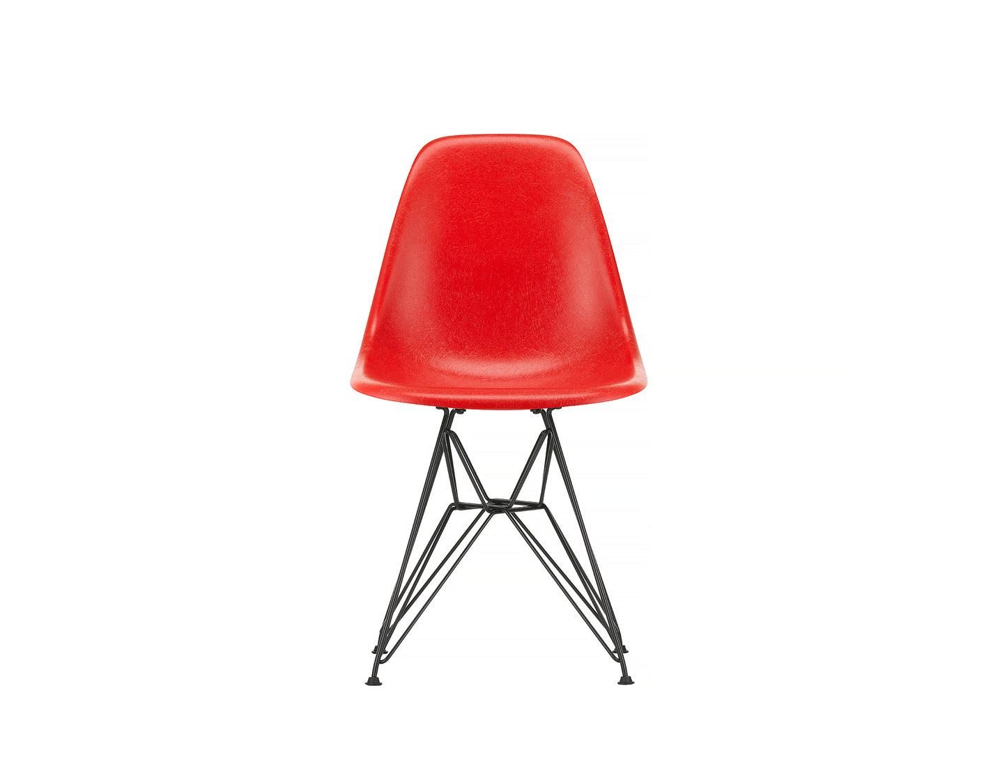 Classic Red, Eames Fiberglass DSR Side Chair by Vitra