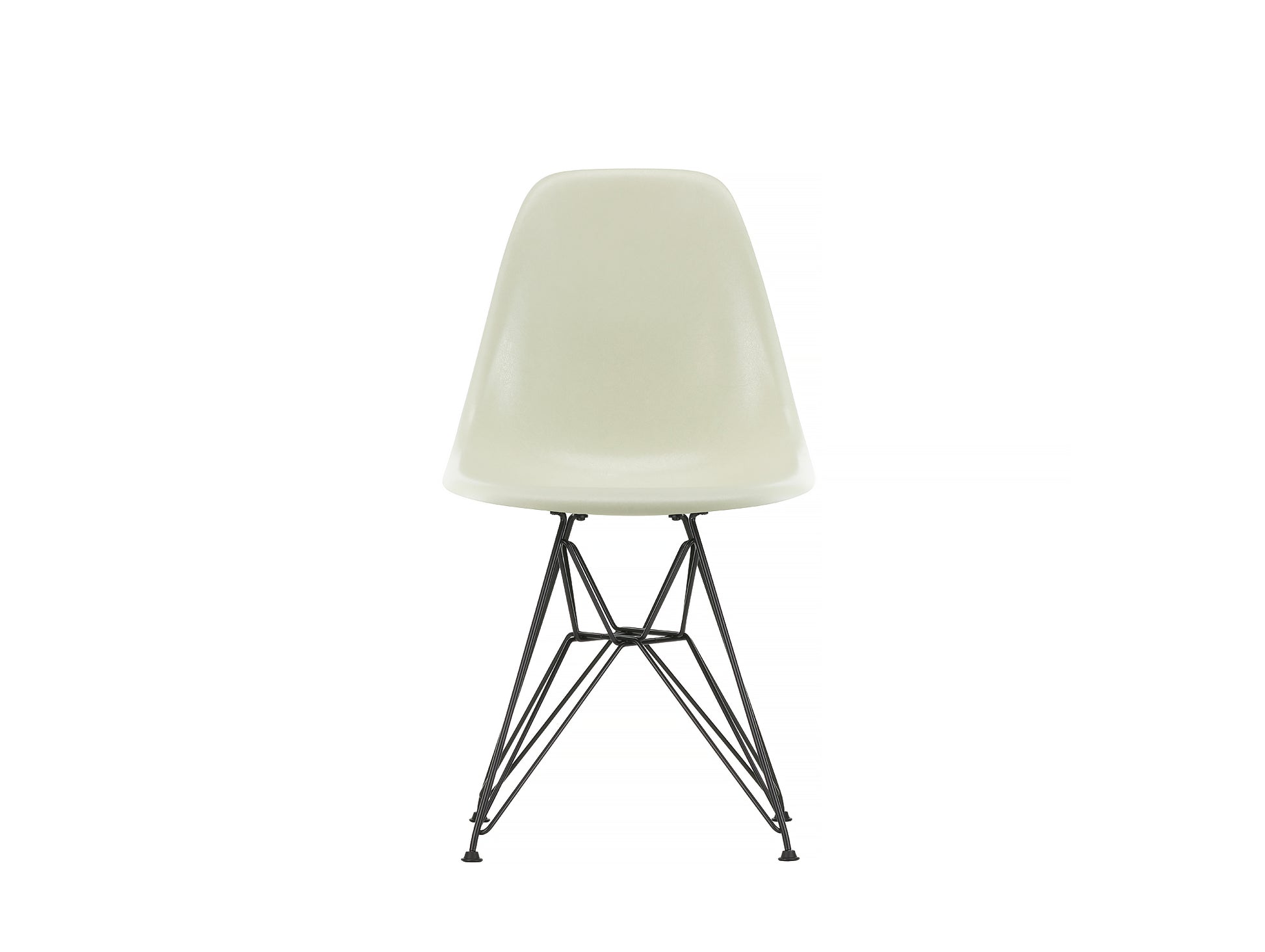 Parchment, Eames Fiberglass DSR Side Chair by Vitra