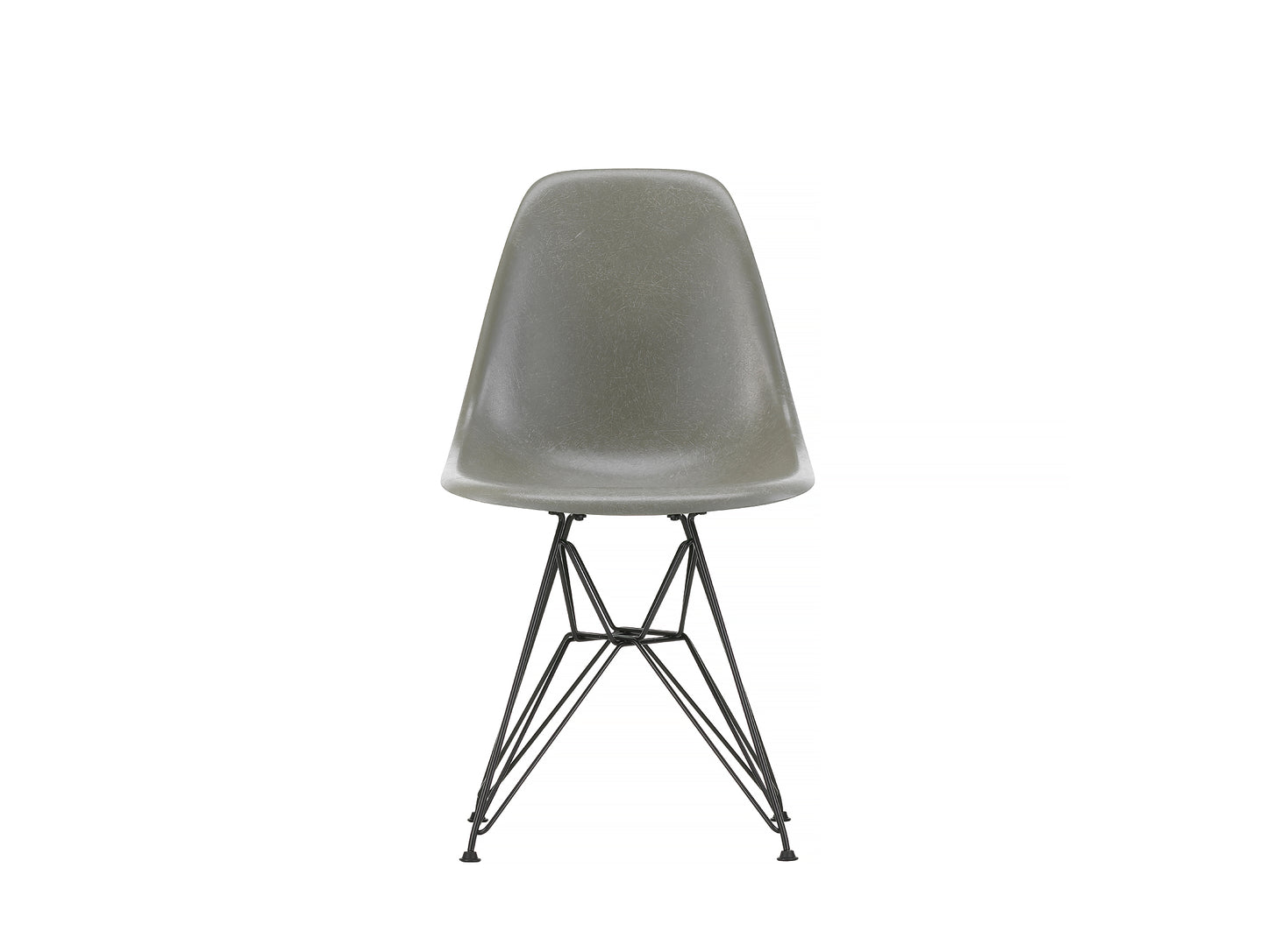 Raw Umber, Eames Fiberglass DSR Side Chair by Vitra