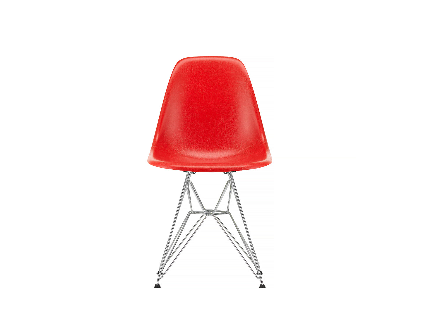 Classic Red, Eames Fiberglass DSR Side Chair by Vitra