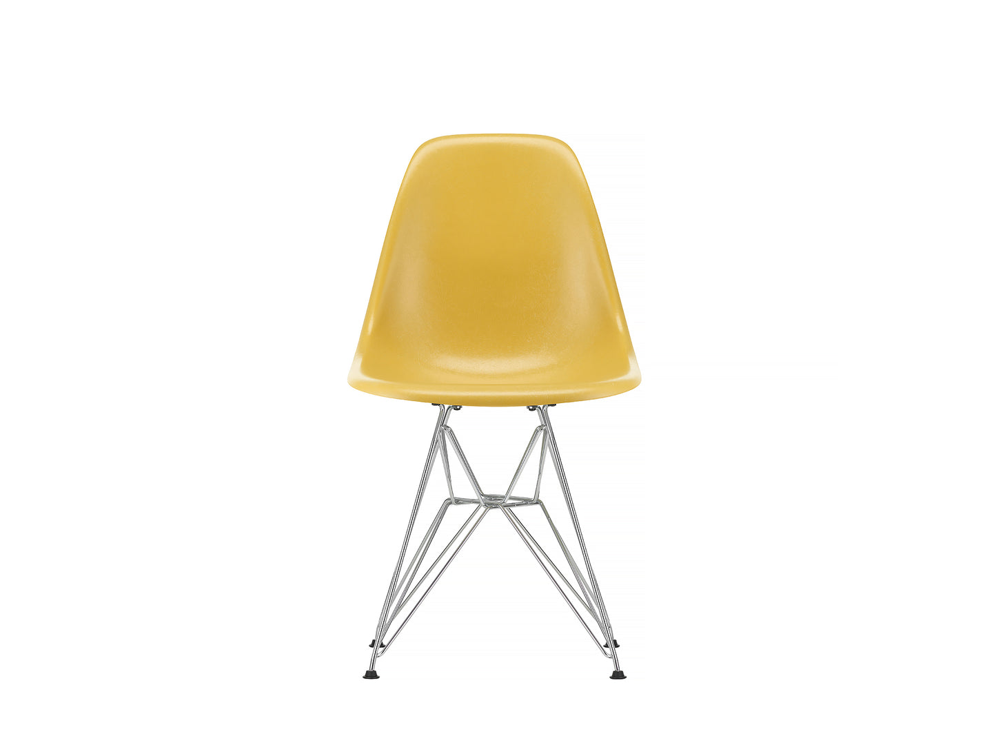 Light Ochre, Eames Fiberglass DSR Side Chair by Vitra