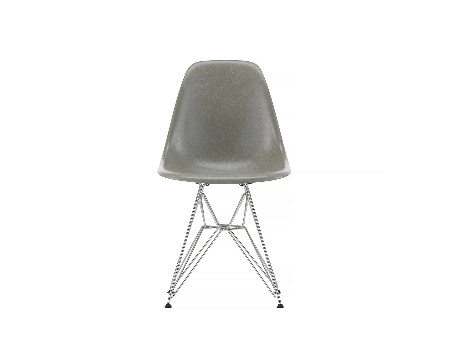 Raw Umber, Eames Fiberglass DSR Side Chair by Vitra