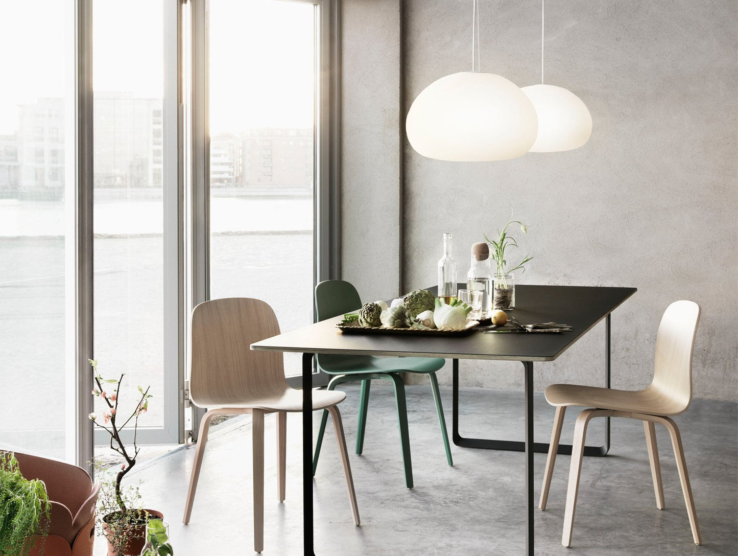 Fluid Glass Pendant Lights by Muuto