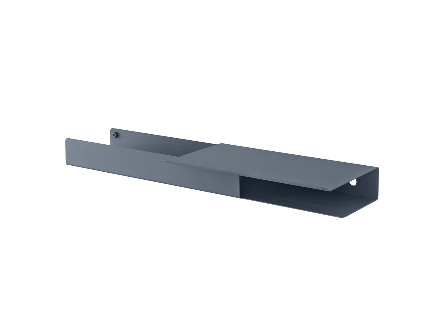 Blue Grey Platform Folded Shelves by Muuto