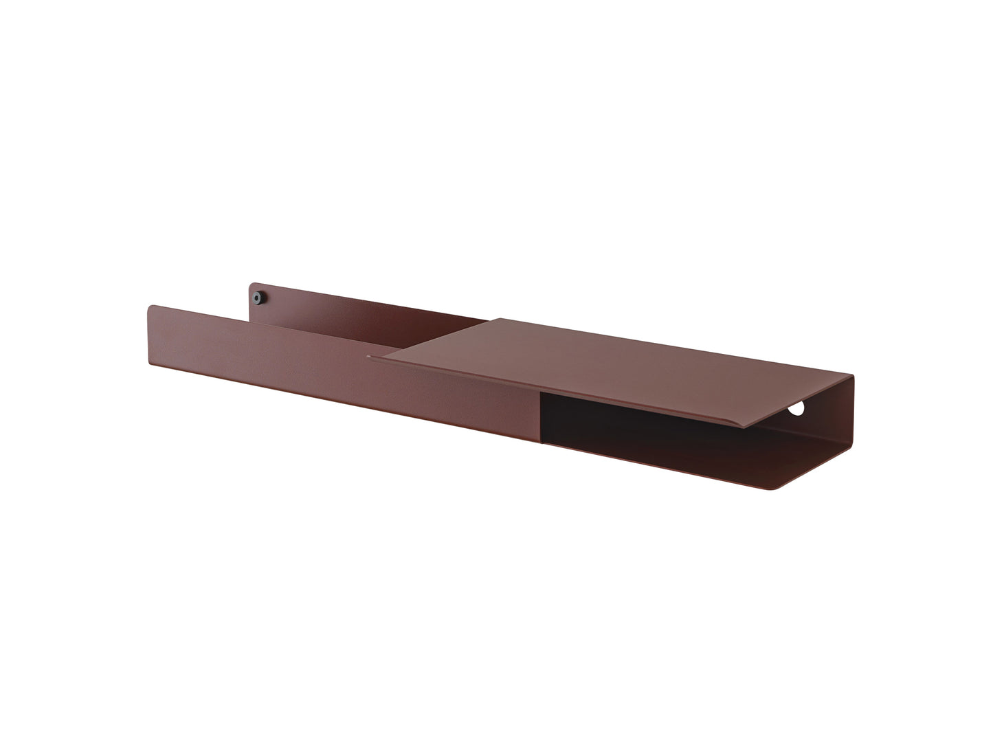 Deep Red Platform Folded Shelves by Muuto