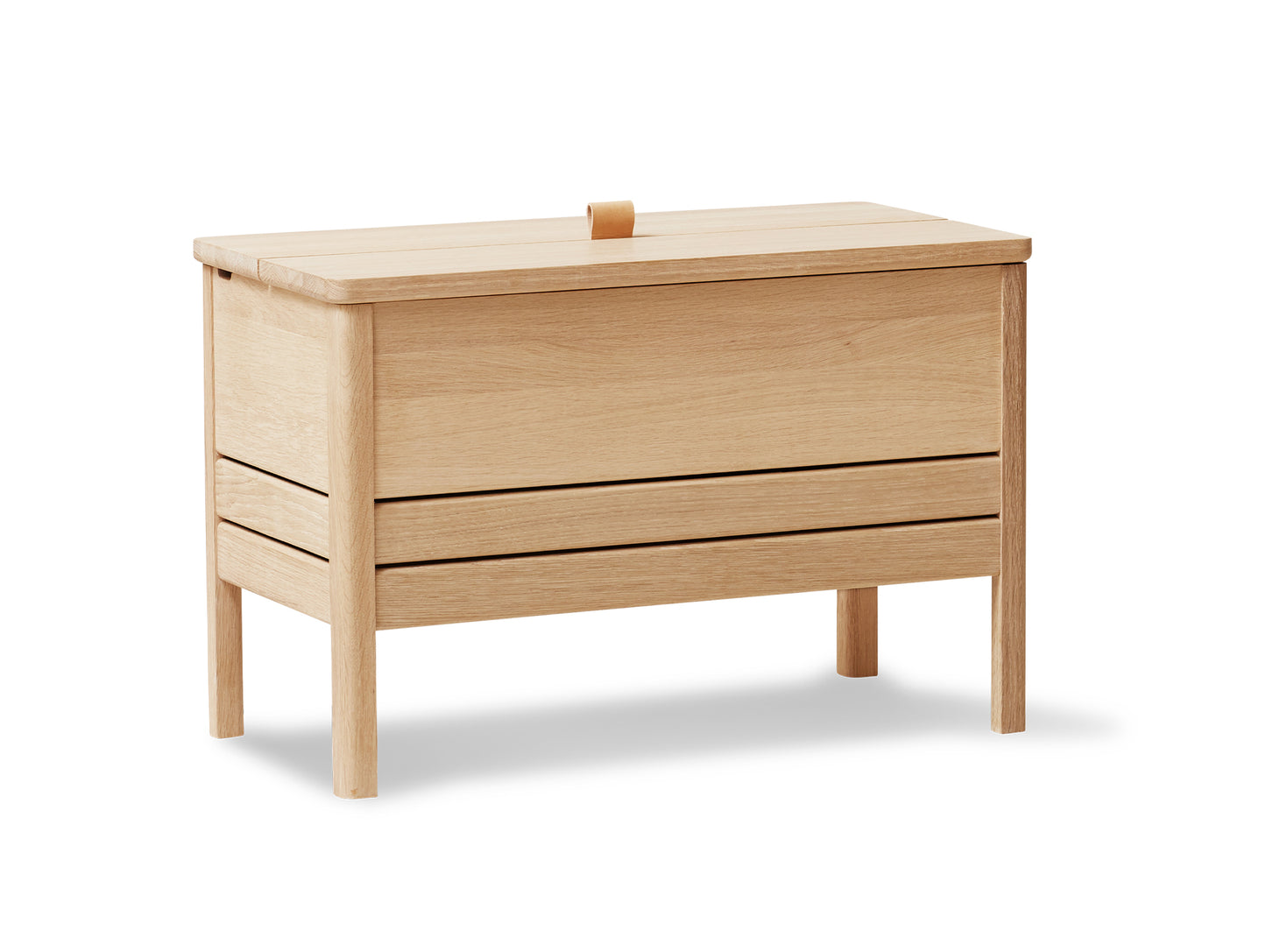 A Line Storage Bench - White Oiled Oak - Form & Refine