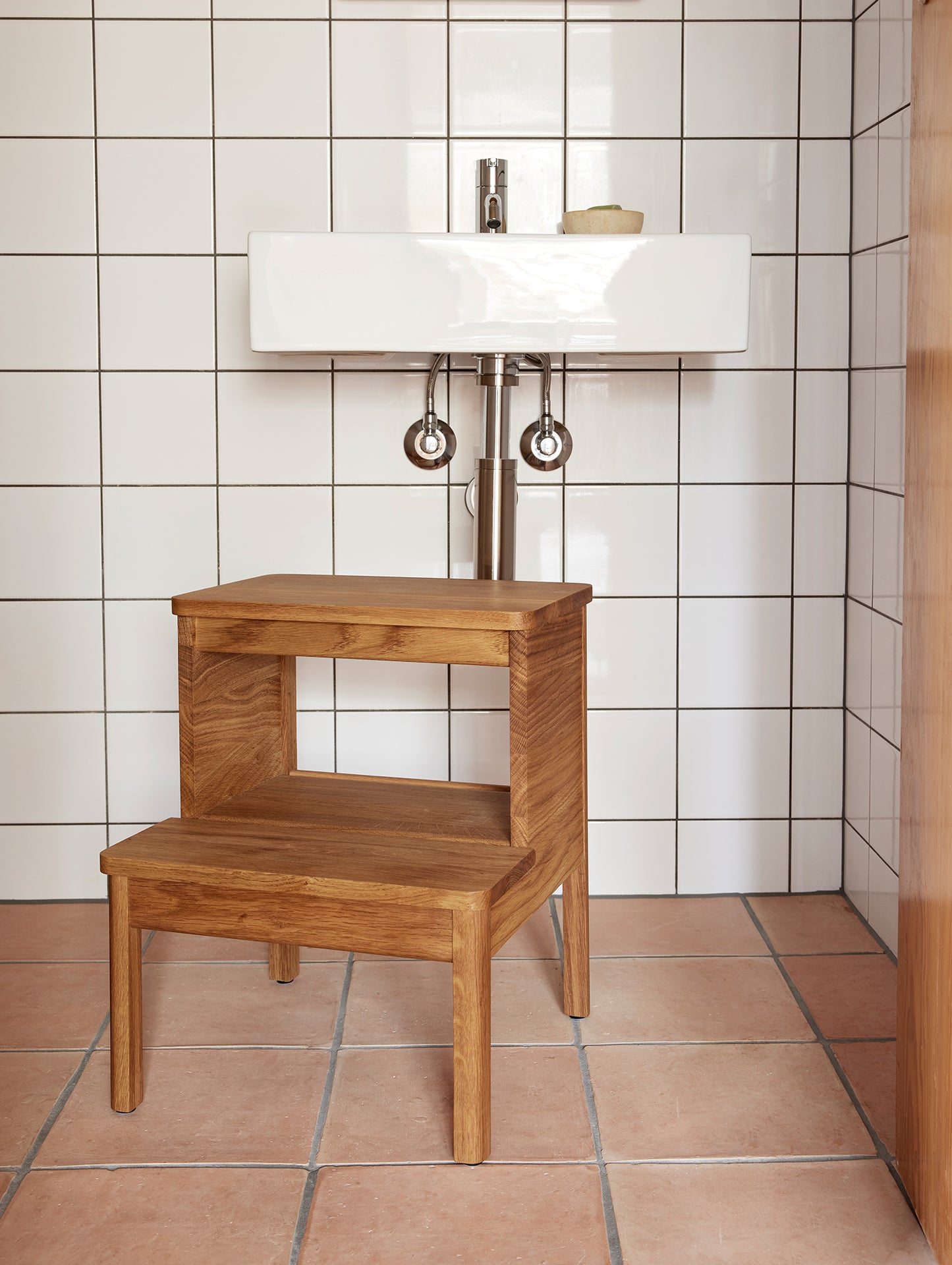 A Line Stepstool by Foam and Refine - Oiled Oak