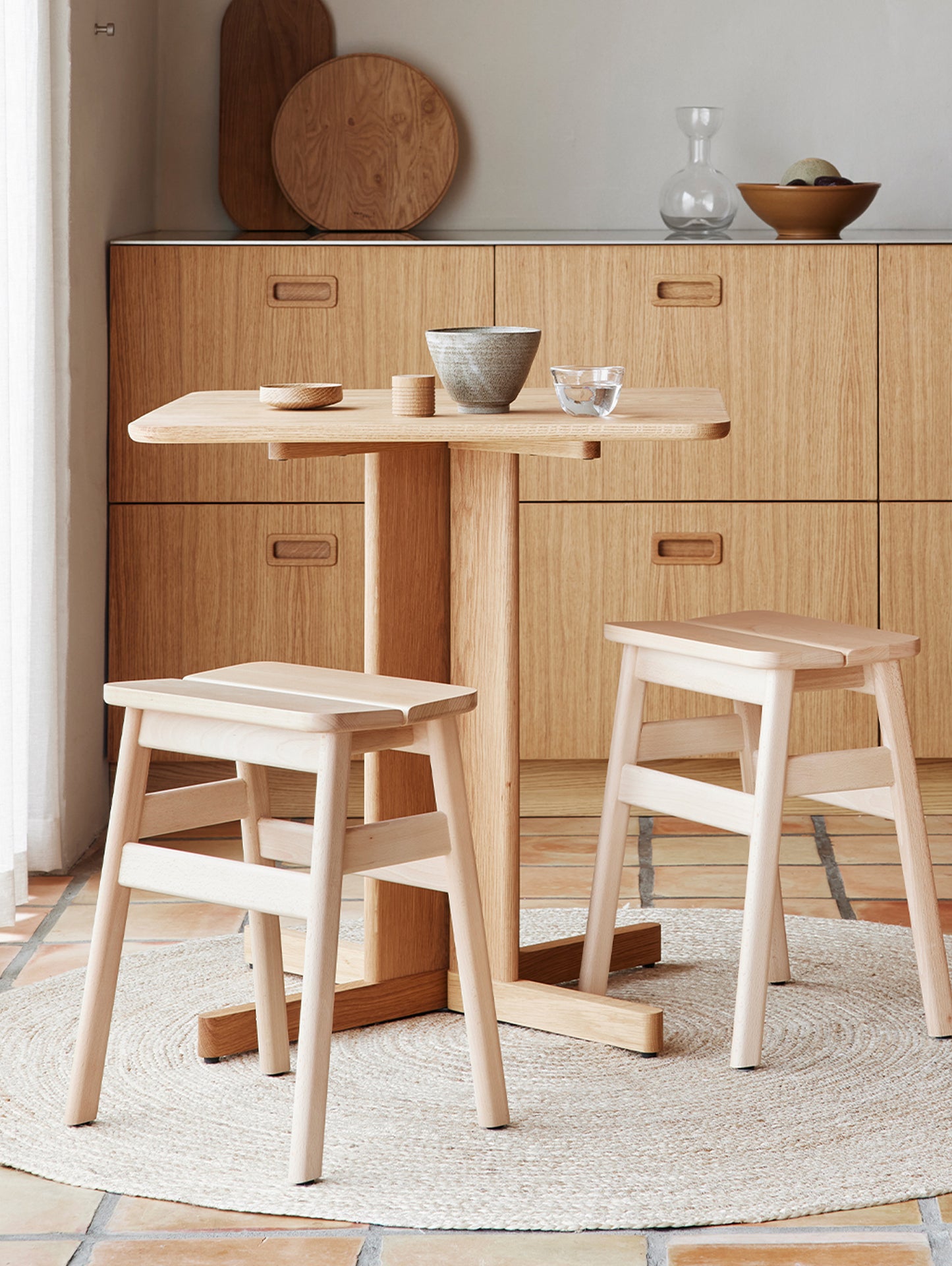 Quatrefoil Table by Form & Refine - white oiled oak