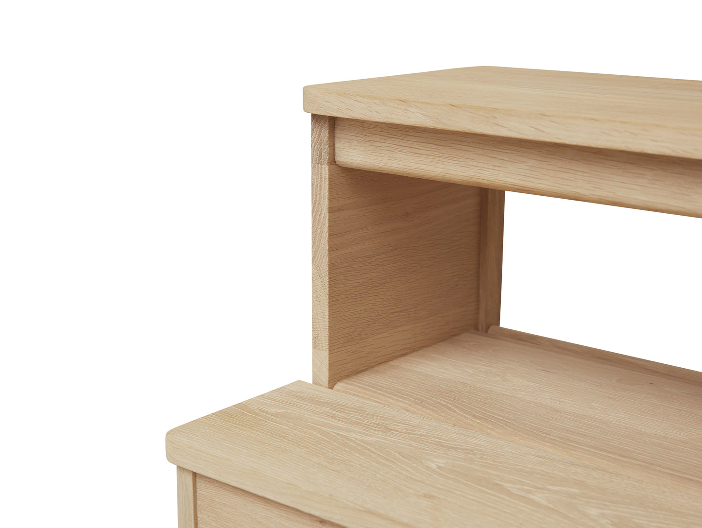 A Line Stepstool by Foam and Refine - White Oiled Oak