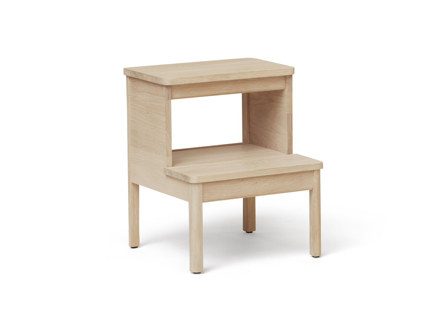 A Line Stepstool by Foam and Refine - White Oiled Oak