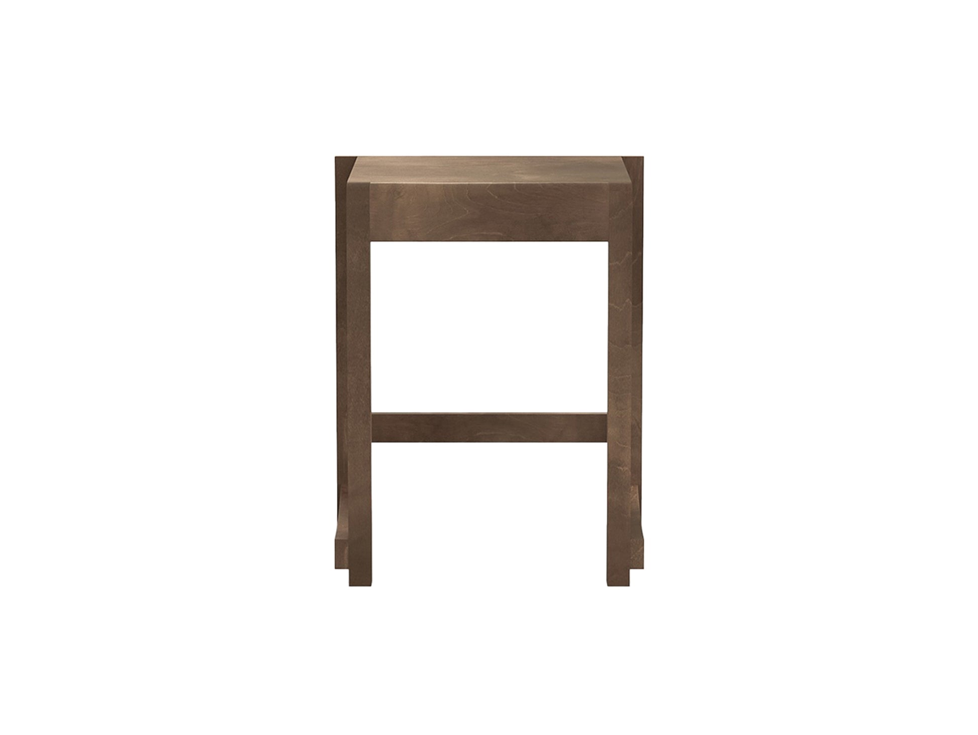 Low Stool 01 by Frama - Dark Brown Oiled Birch Wood