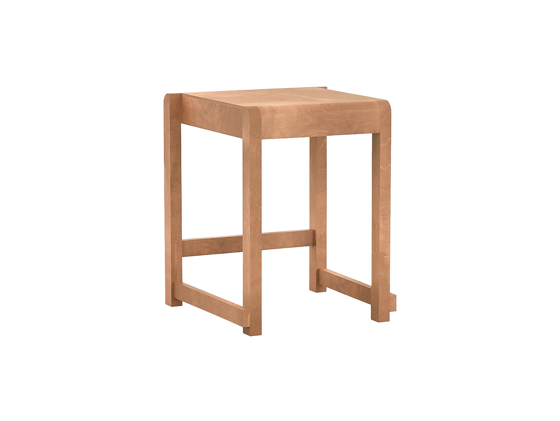 Low Stool 01 by Frama - Warm Brown Oiled Birch Wood