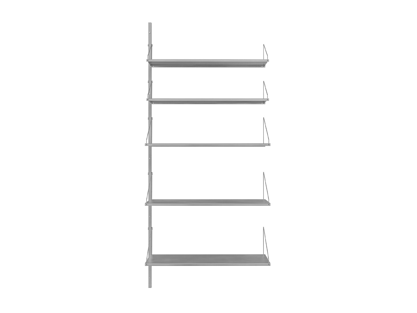 Shelf Library Stainless Steel Add-ons by Frama - H1852 / Single Section