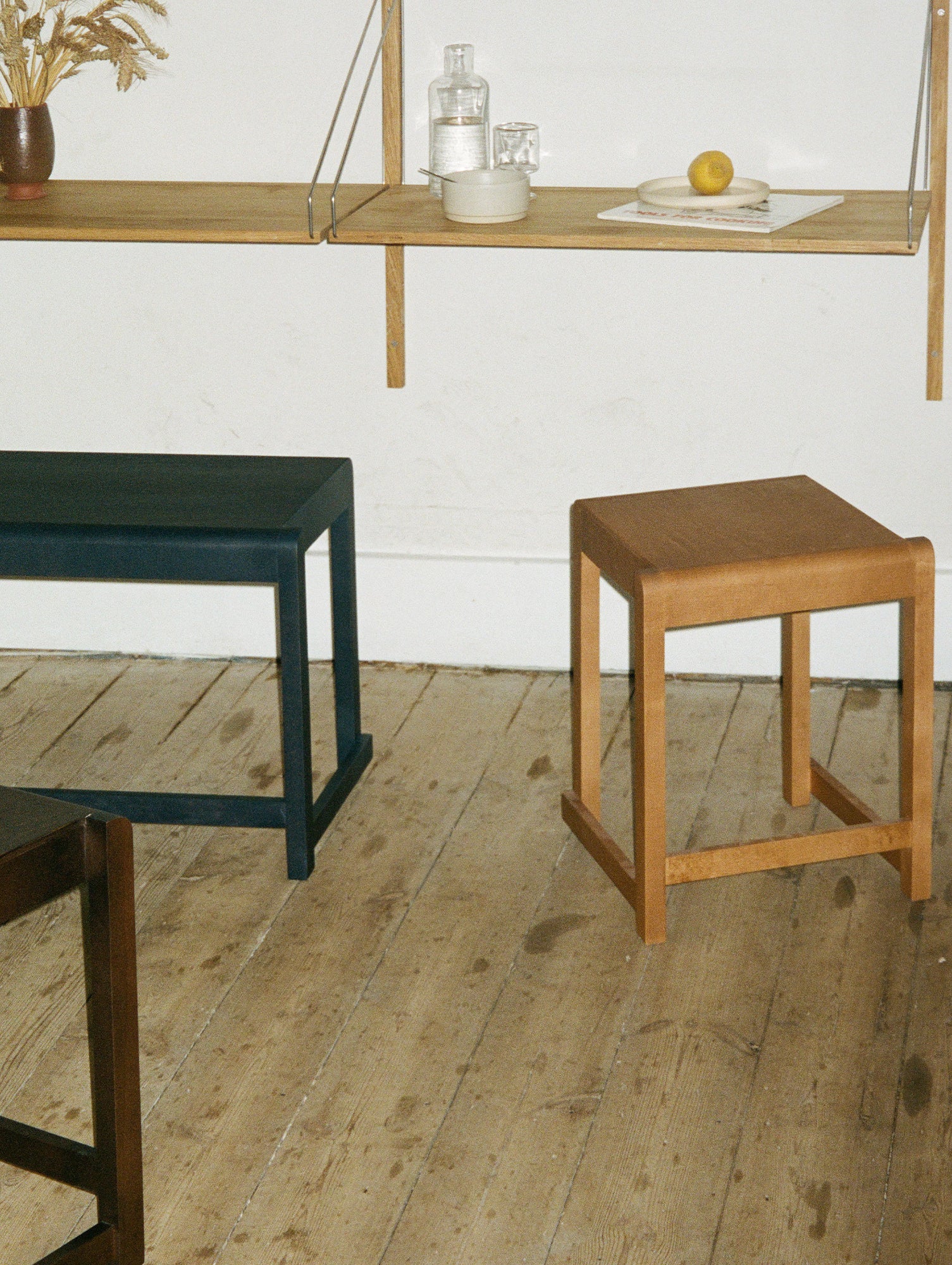 Low Stool 01 by Frama - Warm Brown Oiled Birch Wood