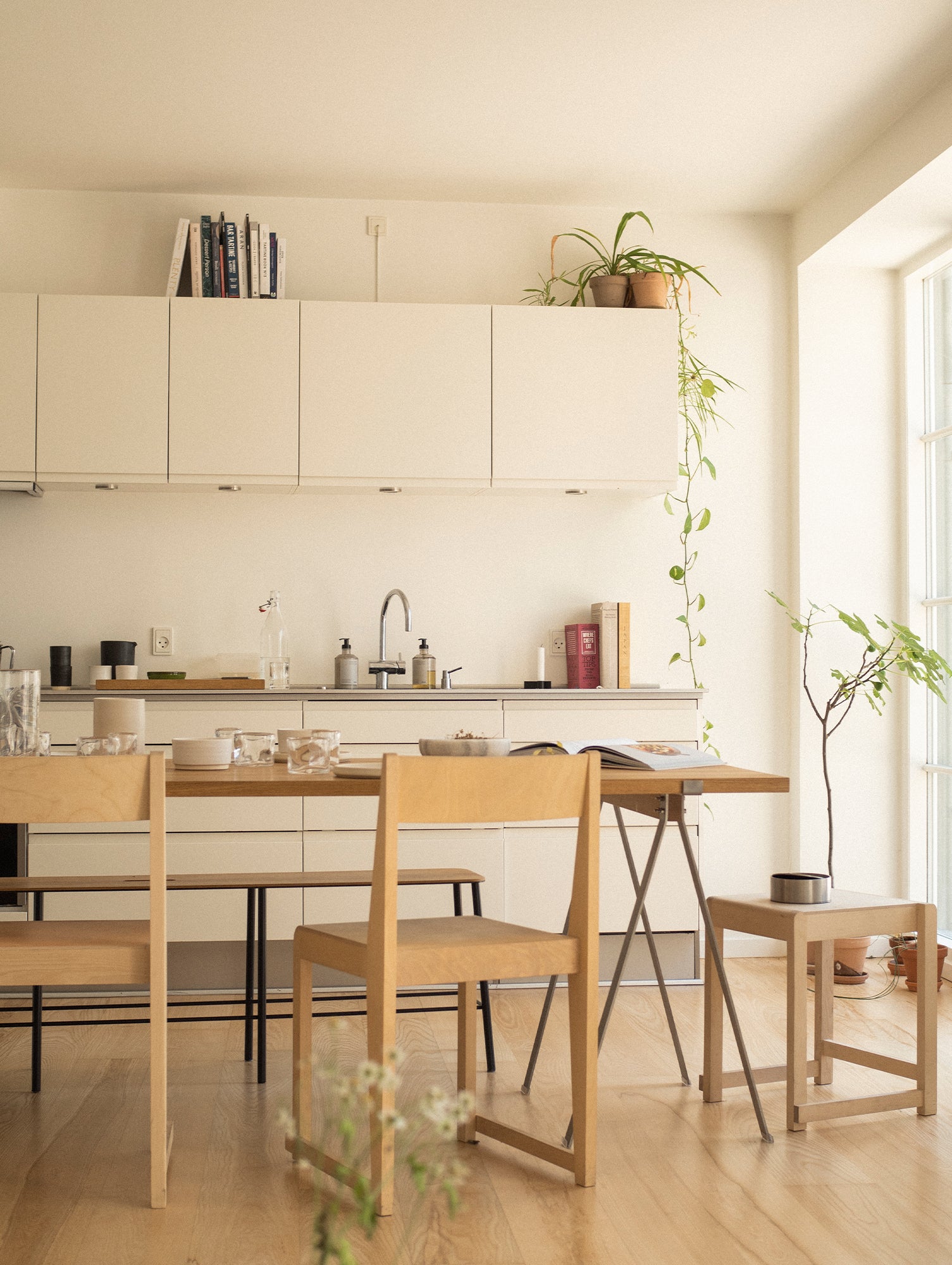 Low Stool 01 by Frama - Oiled Birch Wood