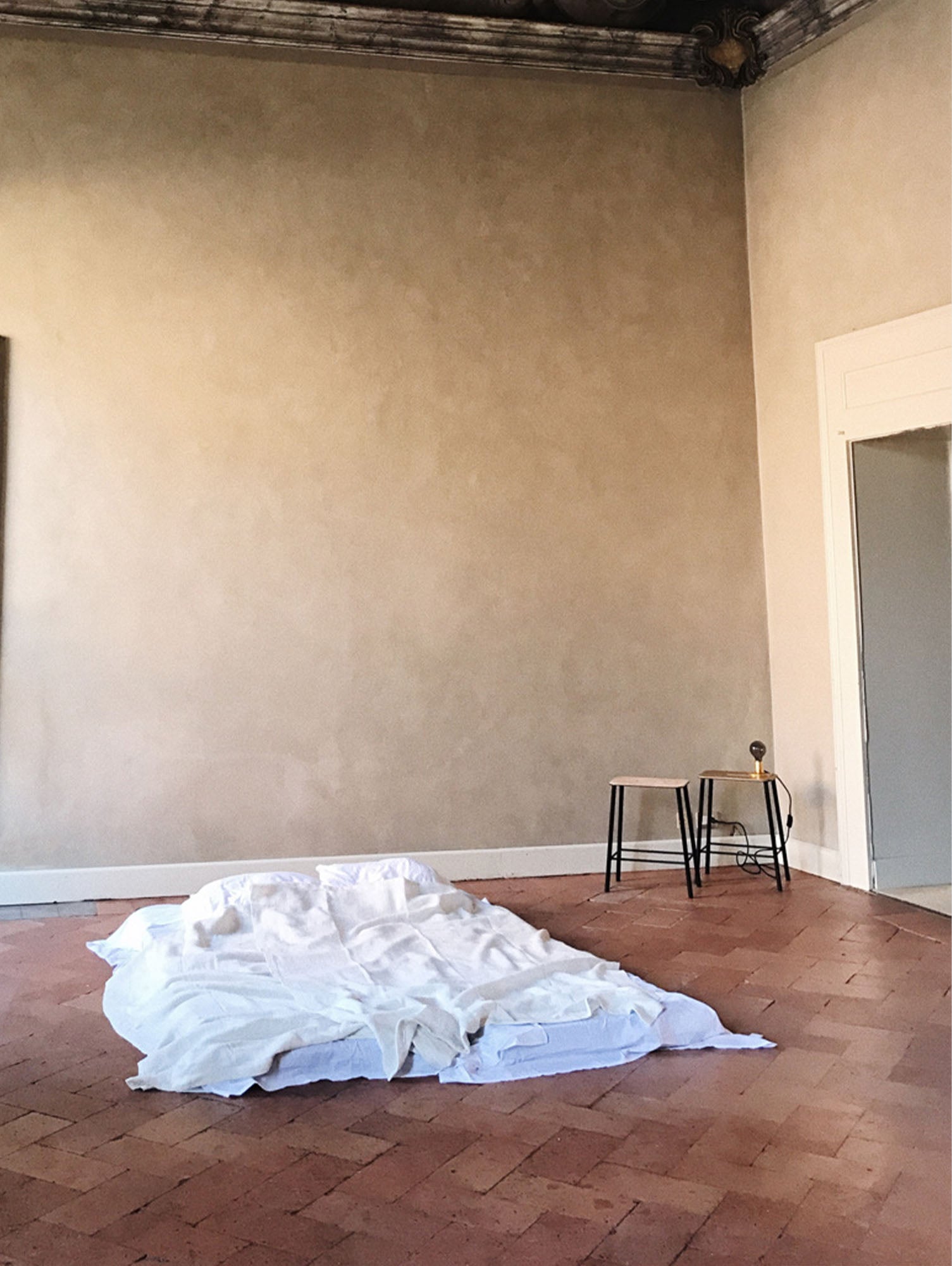 Adam Stool Leather by Frama